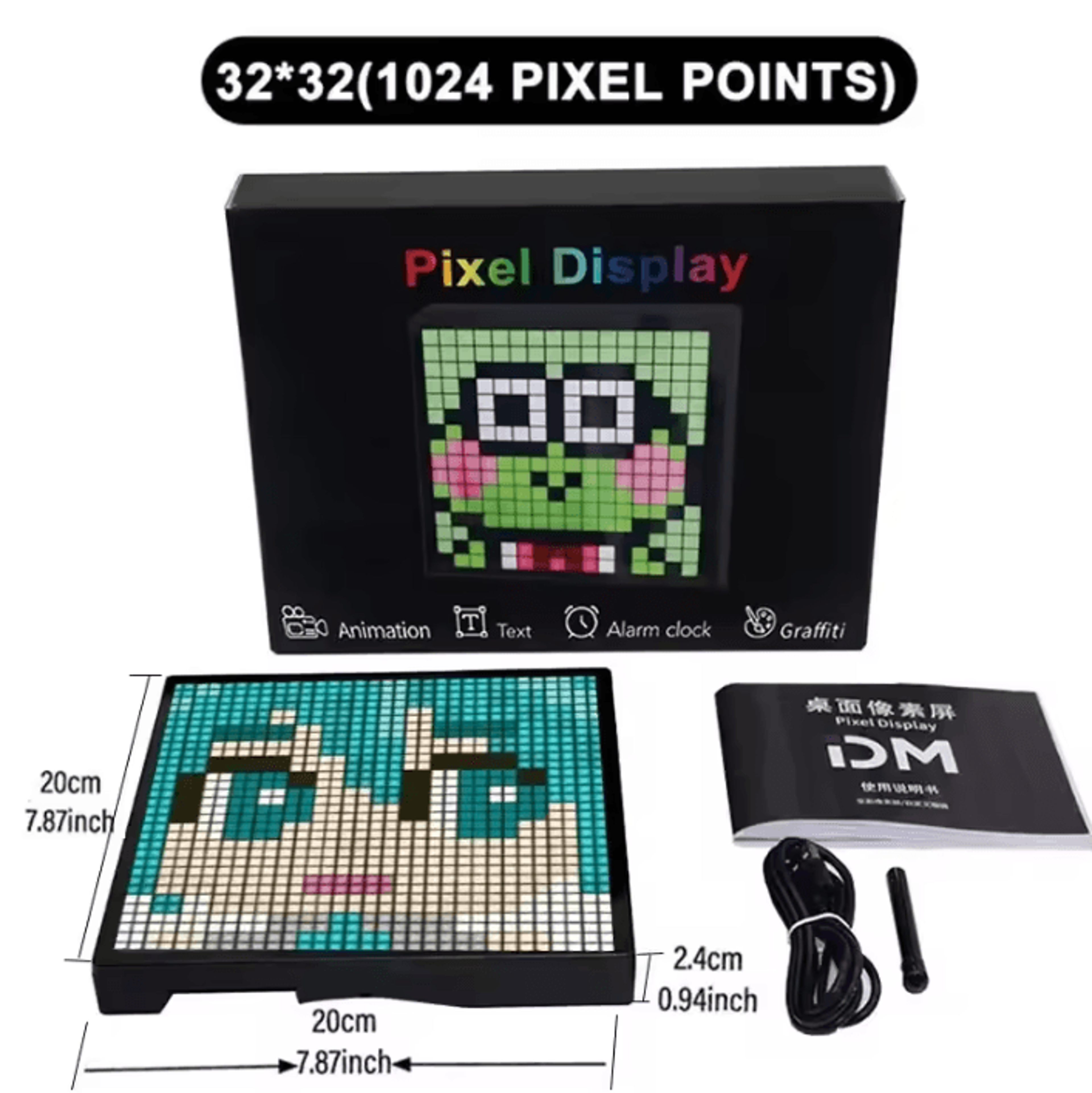 Smart RGB LED Matrix Display  LED Matrix Display With Bluetooth App Control For Pixel Art Gaming  R 3