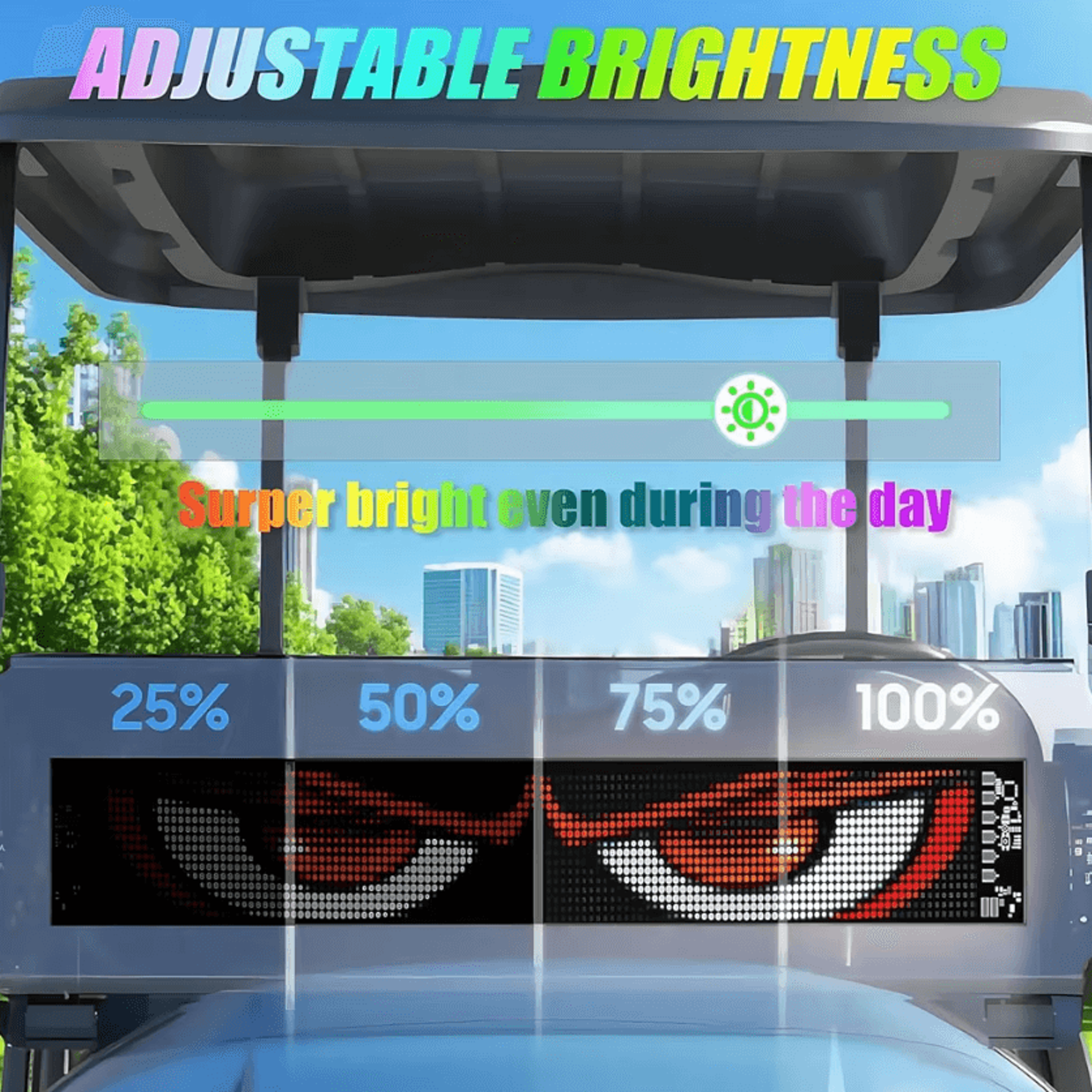1696 Programmable LED Scrolling Sign  LED Scrolling Sign With Bluetooth App Control For Custom Text 1