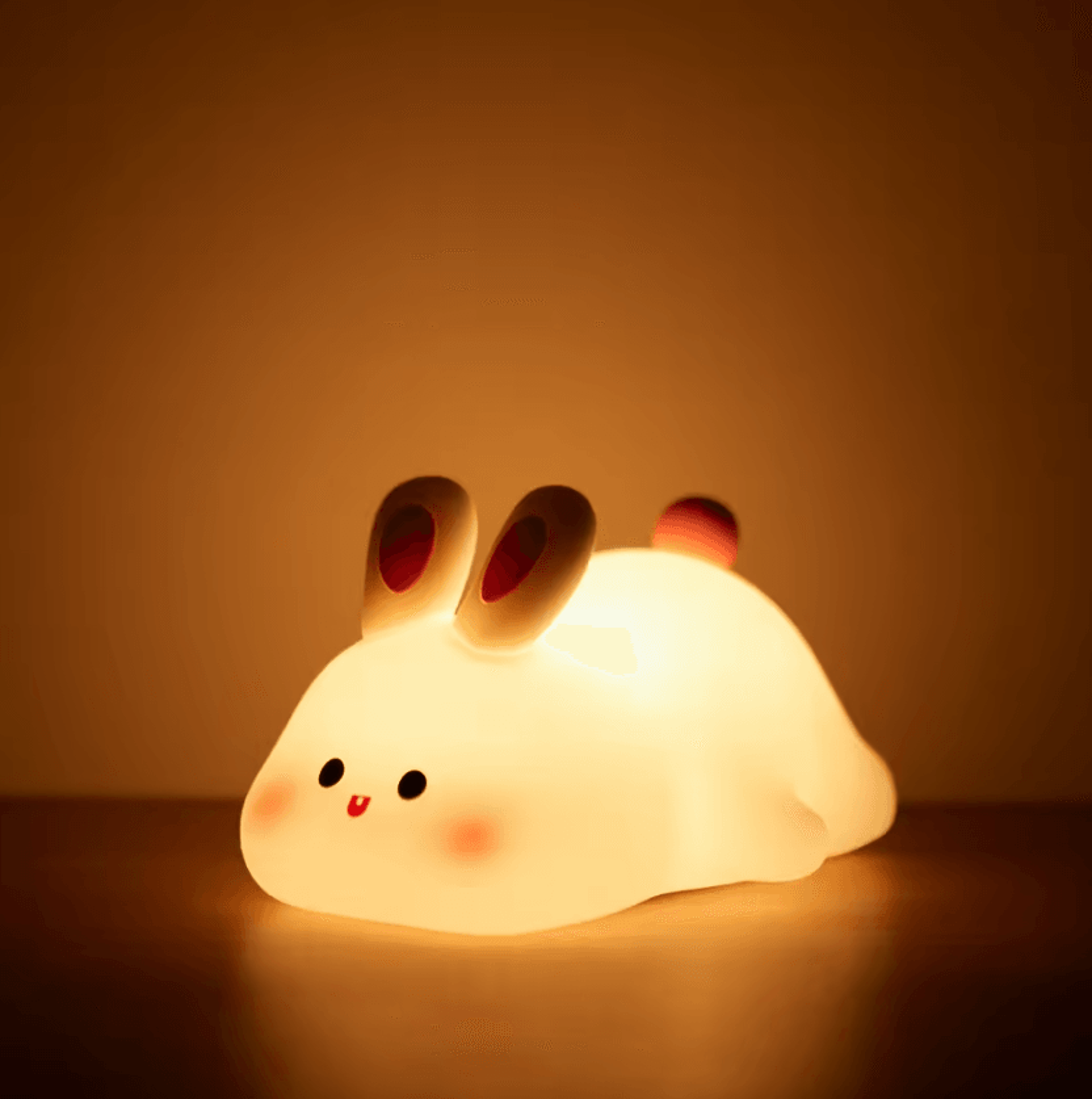 Cute Silicone Animal Night Light  Silicone Night Light USB Rechargeable Panda Rabbit  Sheep Lamp Fo 3
