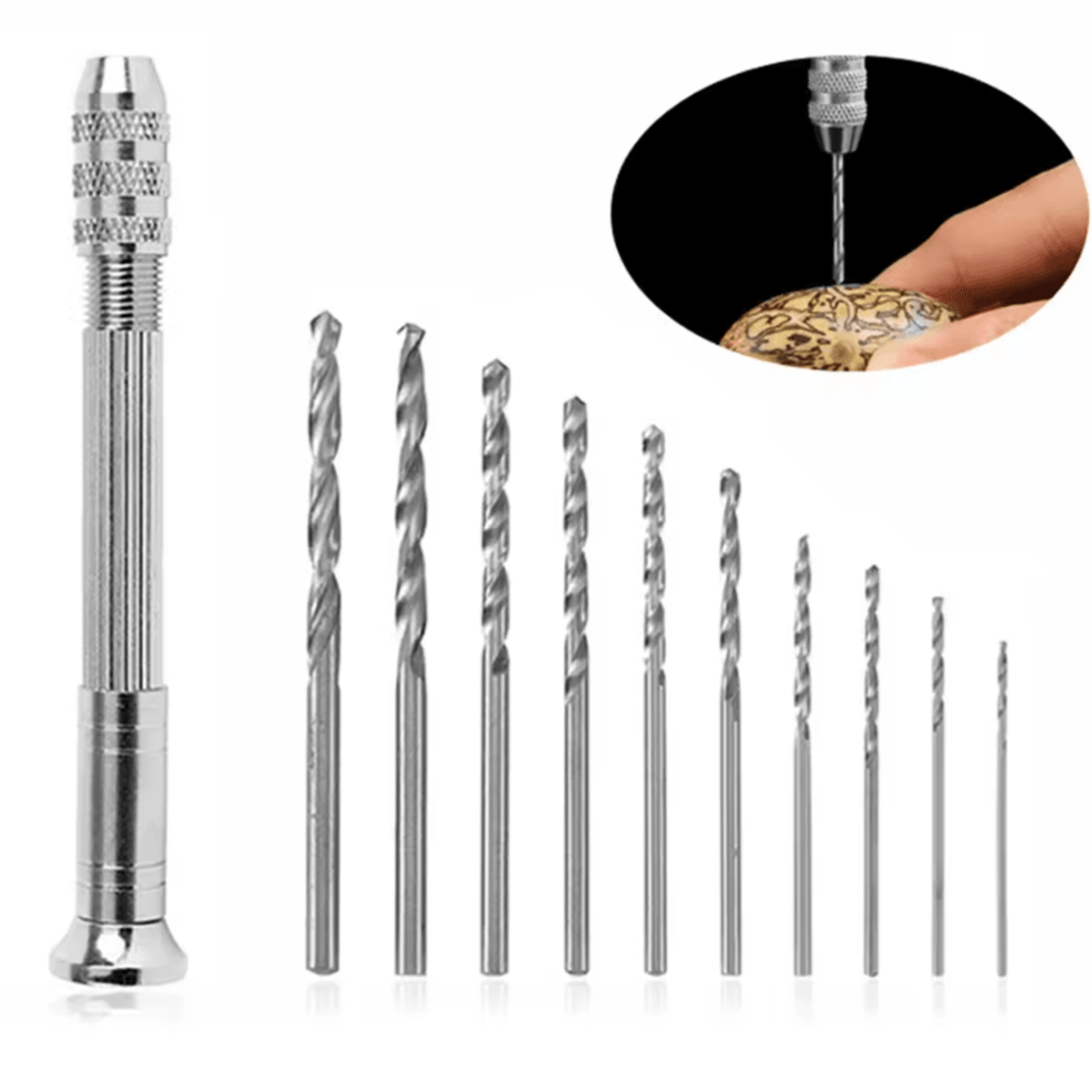 Mini Pin Vise Hand Drill 0332mm Precision Micro Hand Drill For DIY Crafts Jewelry  Model Making 1