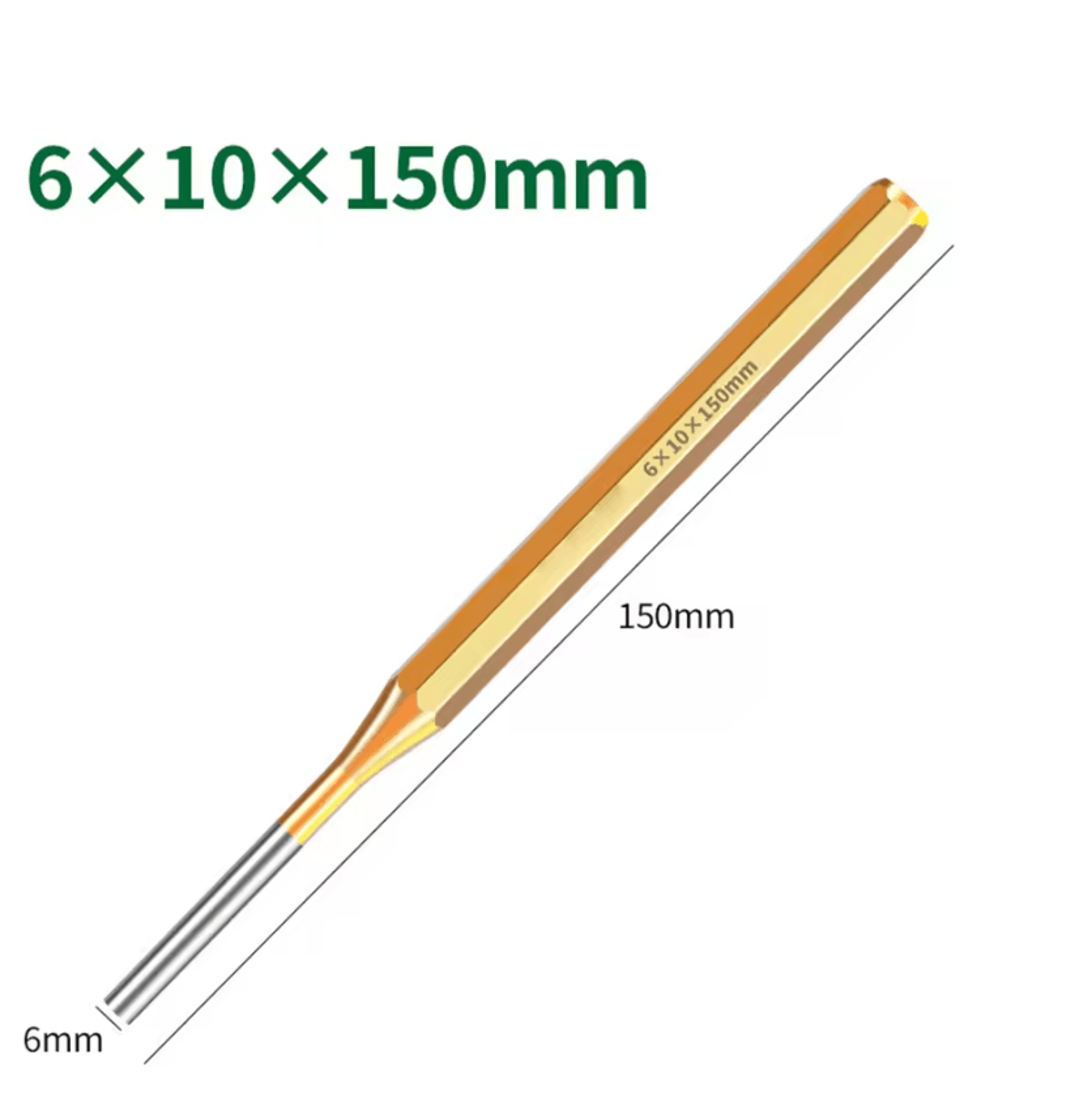 Heavy Duty Brass Pin Punch Set With Roll Pin Remover For Machinery And Auto Repair 7
