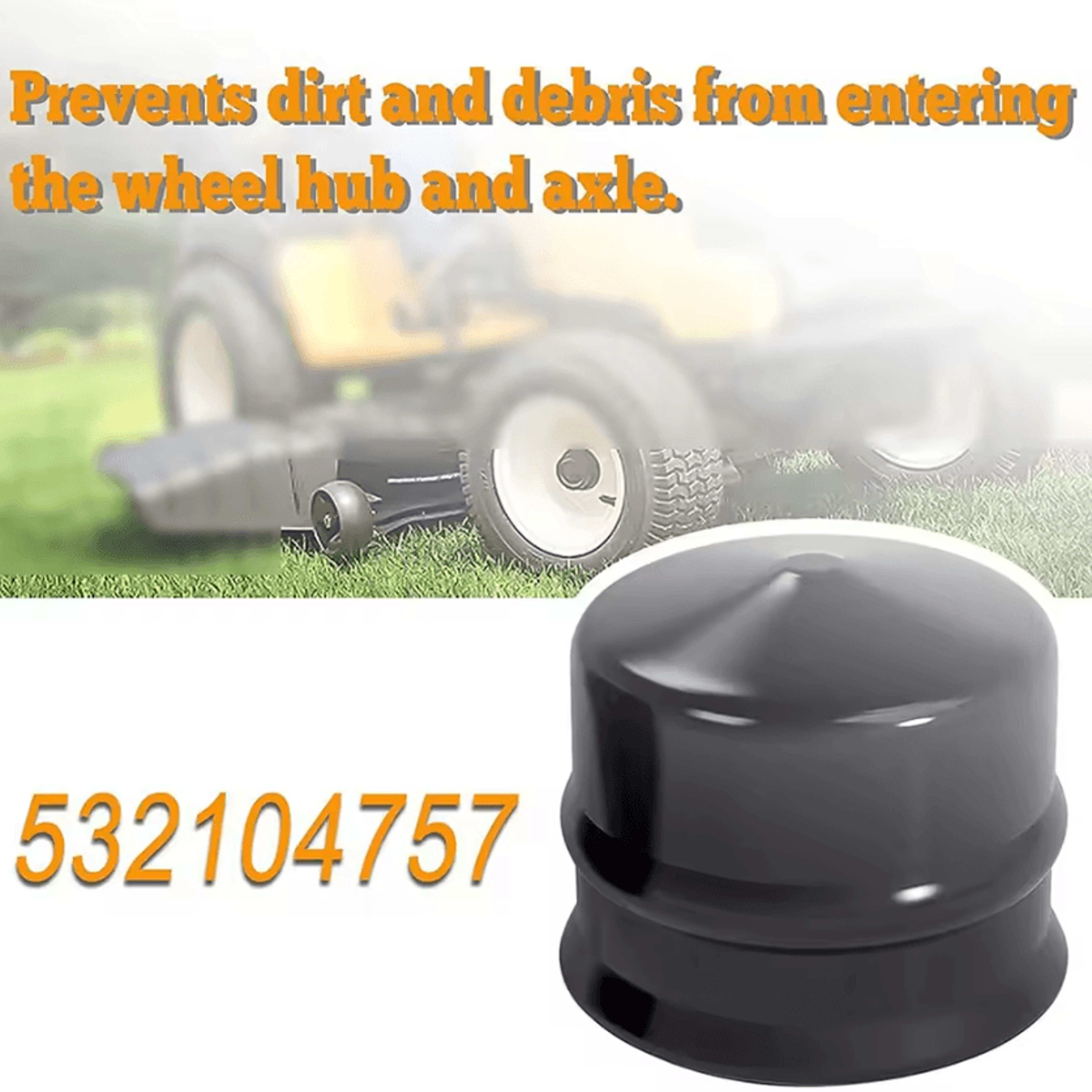 Lawn Tractor Axle Hub Cap Replacement Set For Craftsman 532104757 104757 4