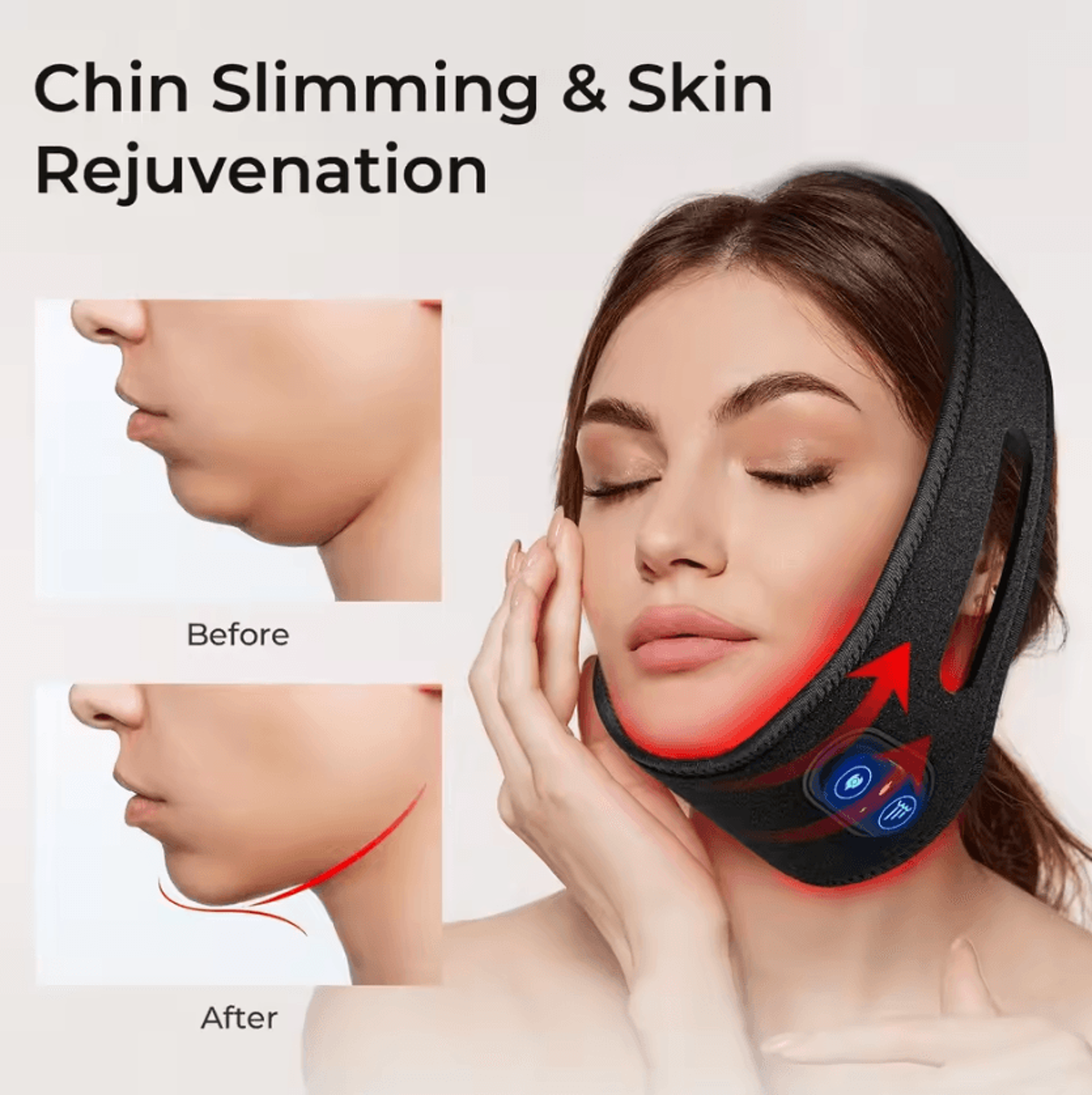 Wireless Red And Infrared Light Therapy Wrap For Neck Chin Hands And Body 3
