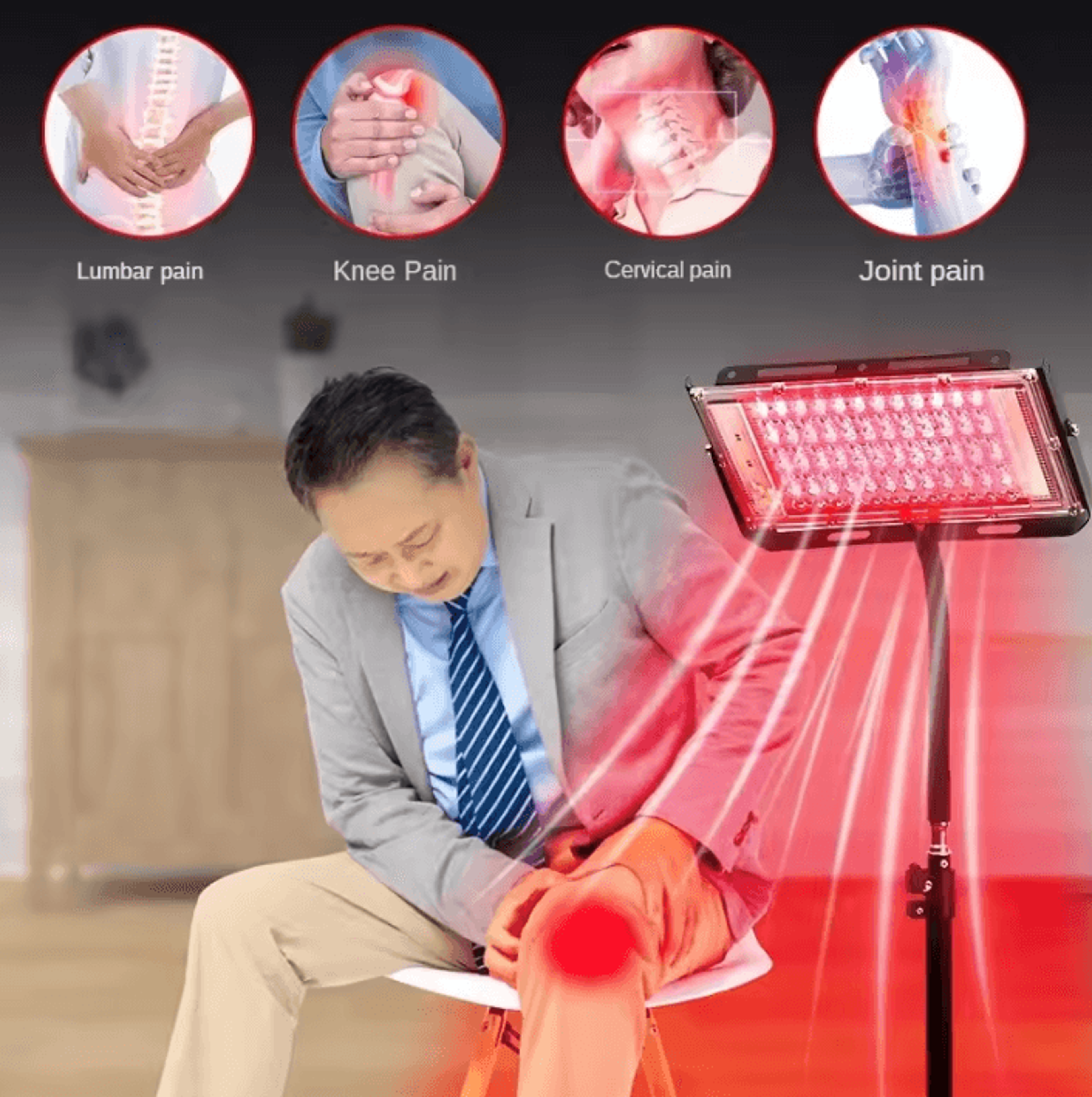 3 In 1 Red Light Therapy Lamp With Stand 660nm And 850nm Infrared Light Therapy Device 1
