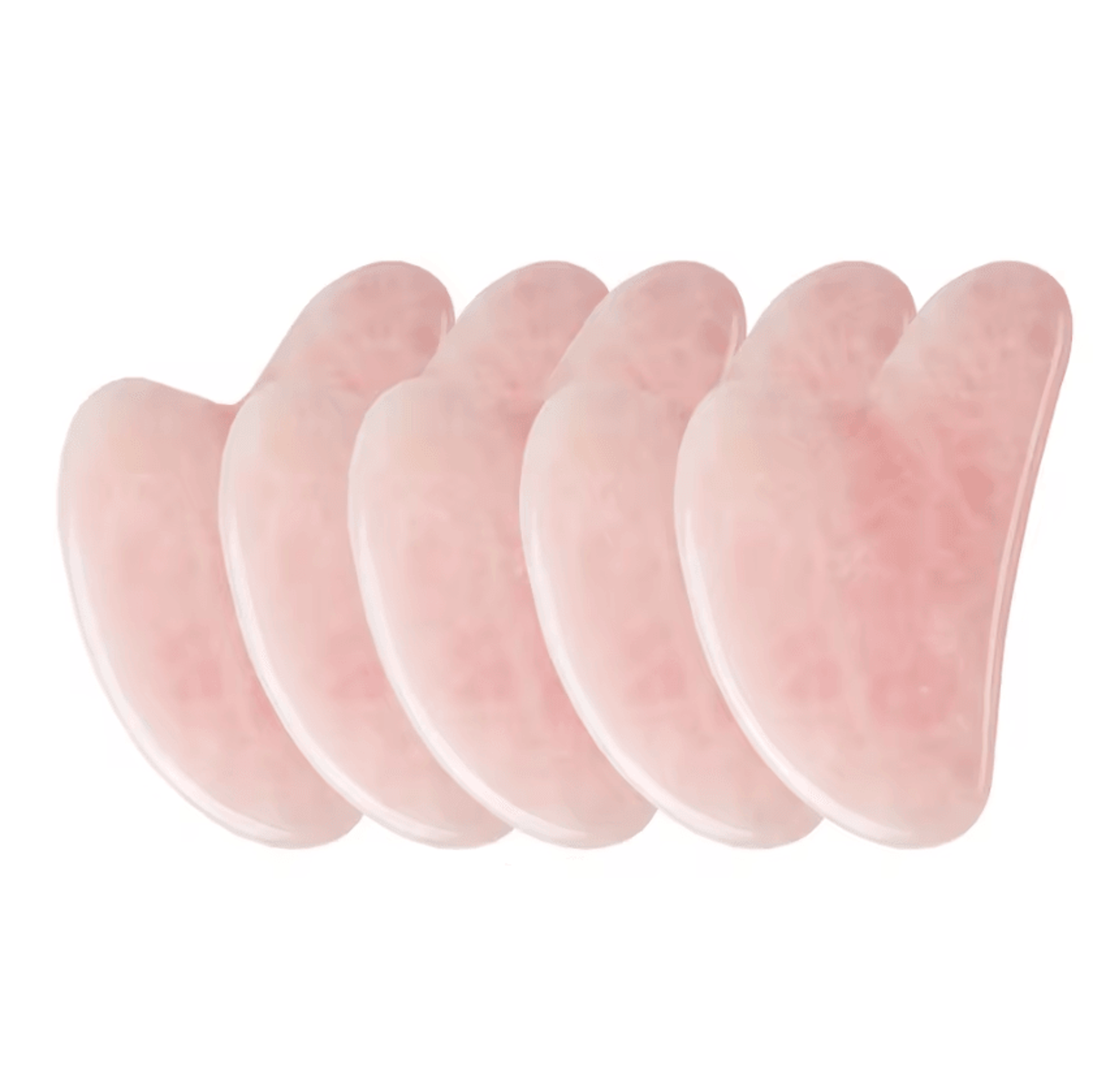 Natural Rose Quartz Gua Sha Facial Massage Tool For Lifting And Skin Care 5
