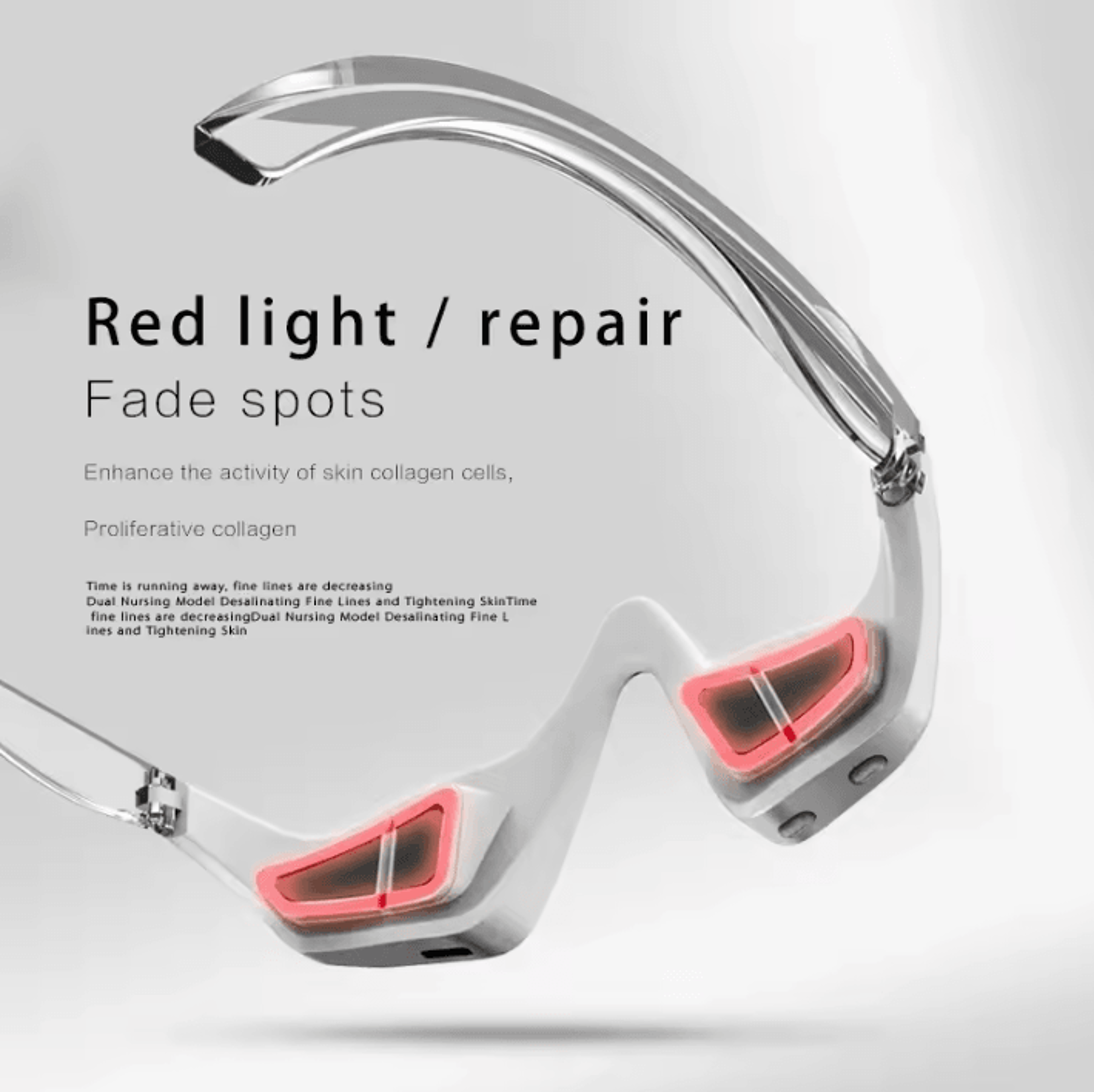3D Red Light EMS Eye Massager Glasses For Eye Care And Relaxation 3