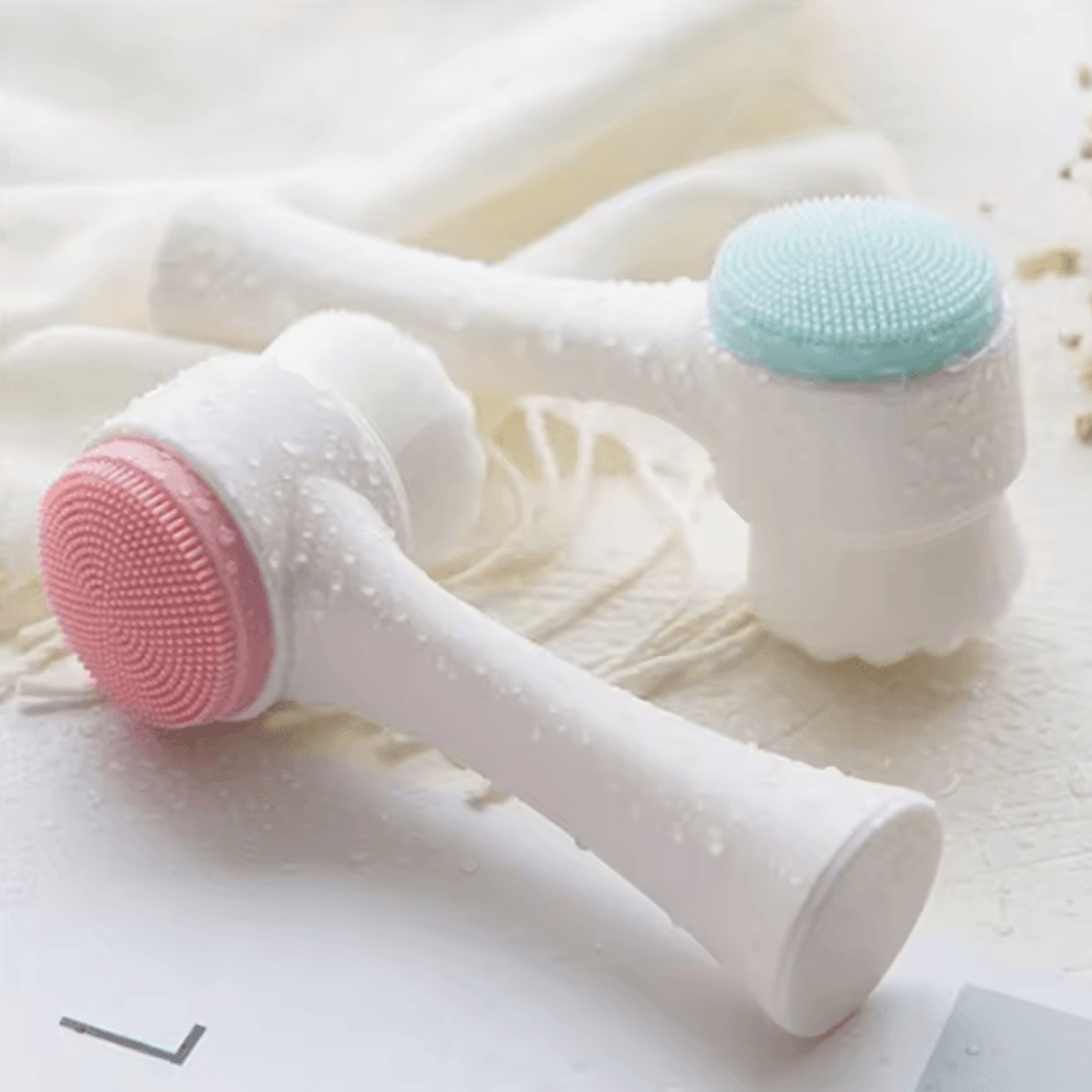 DoubleSided Silicone Face Cleansing Brush For Deep Pore Cleansing 1