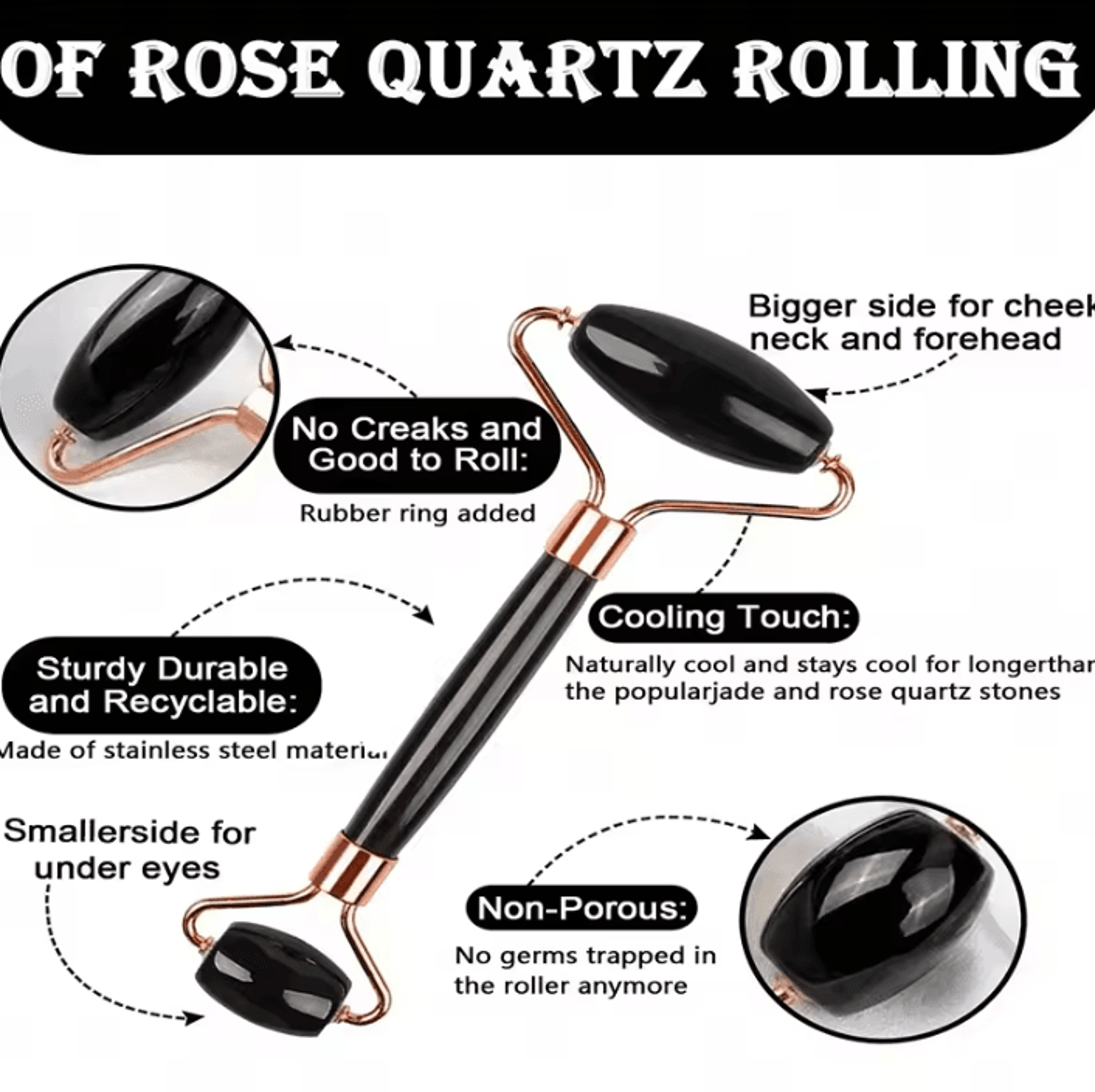 3Piece Ice Face Roller And Gua Sha Set For Facial Massage 2