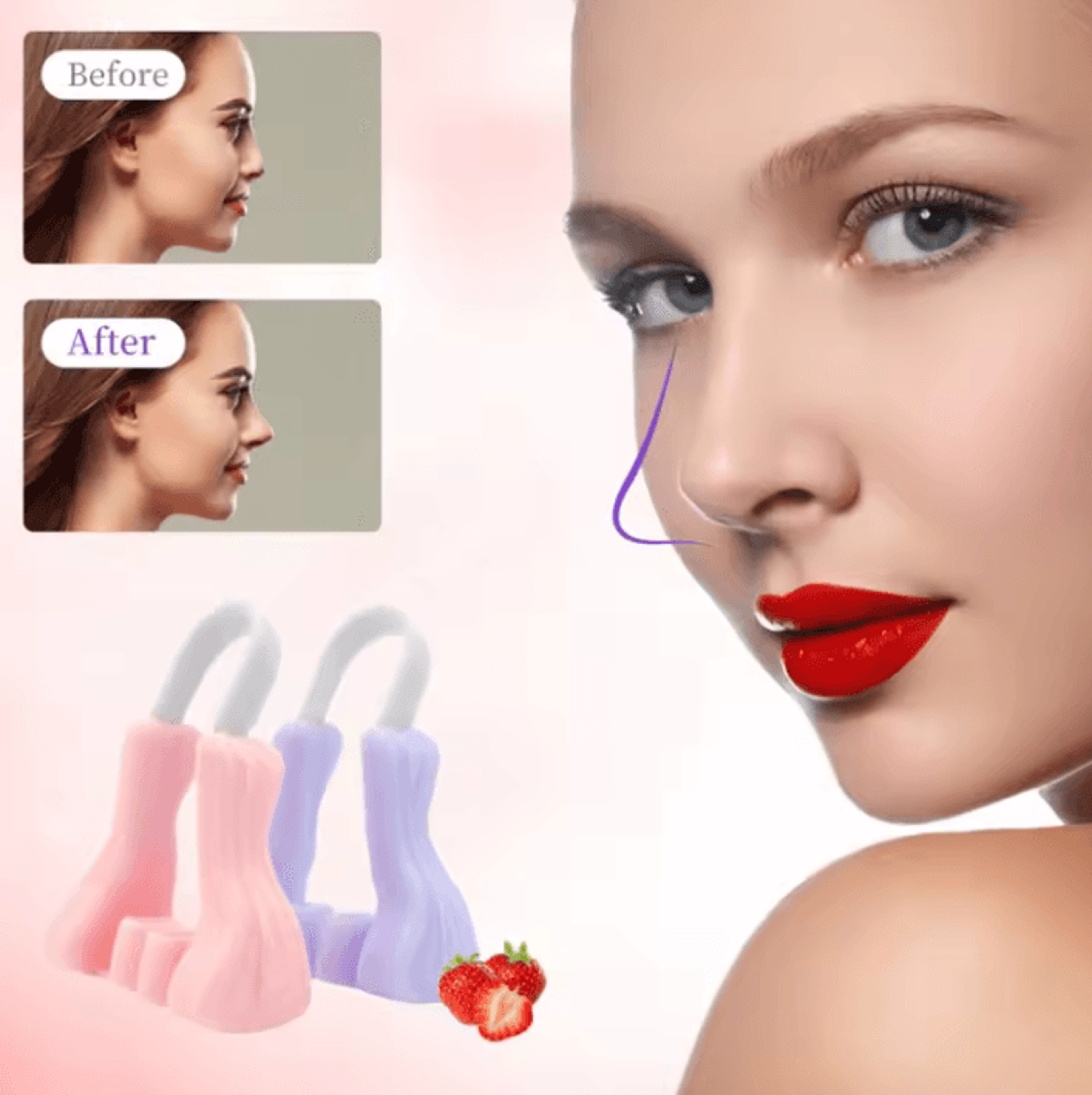 Soft Silicone Nose Shaper Clip For Nose Lifting And Bridge Contouring 1