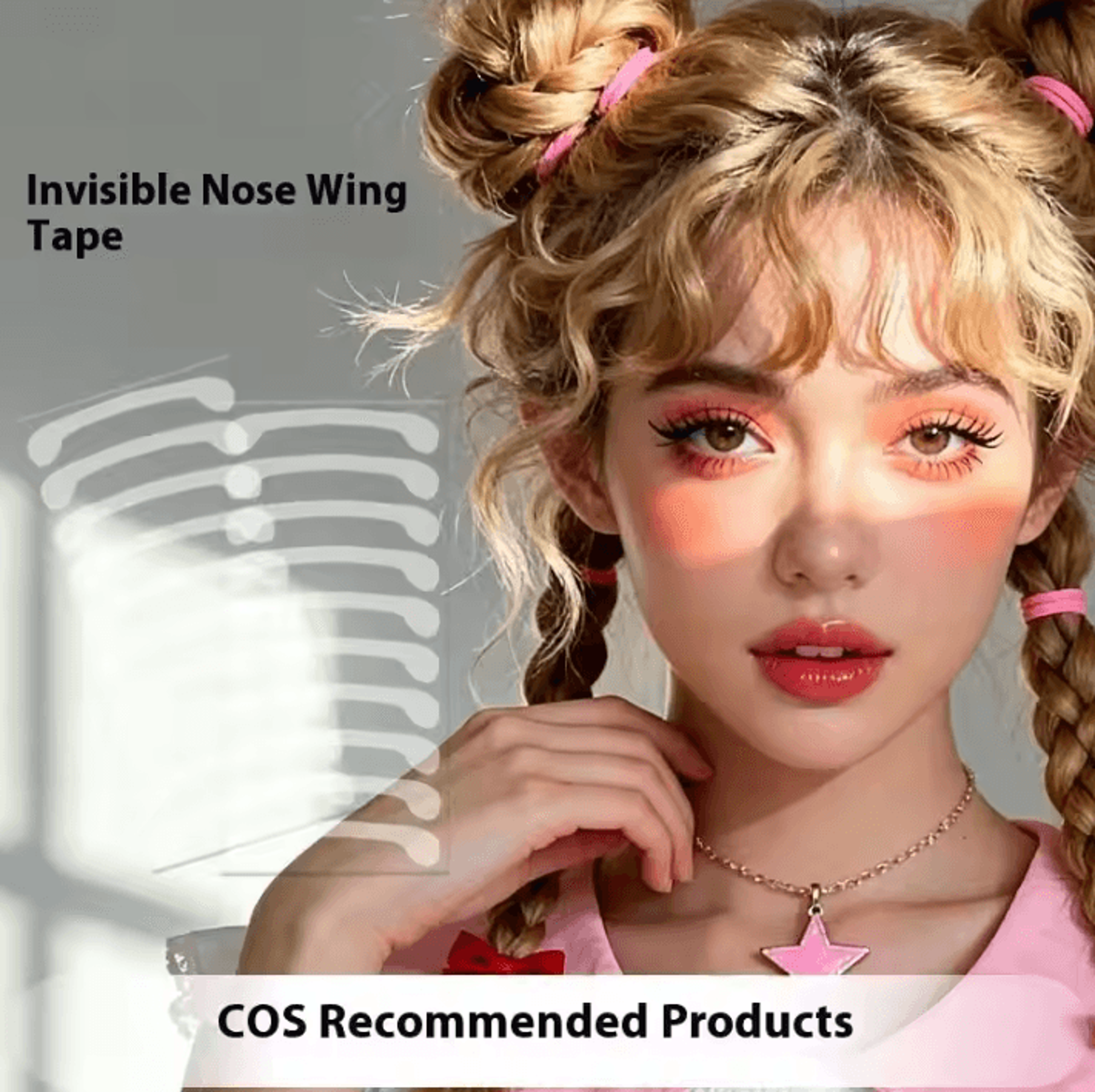 100Piece Invisible Nose Tape Nose Contouring Stickers For Makeup And Cosplay 1