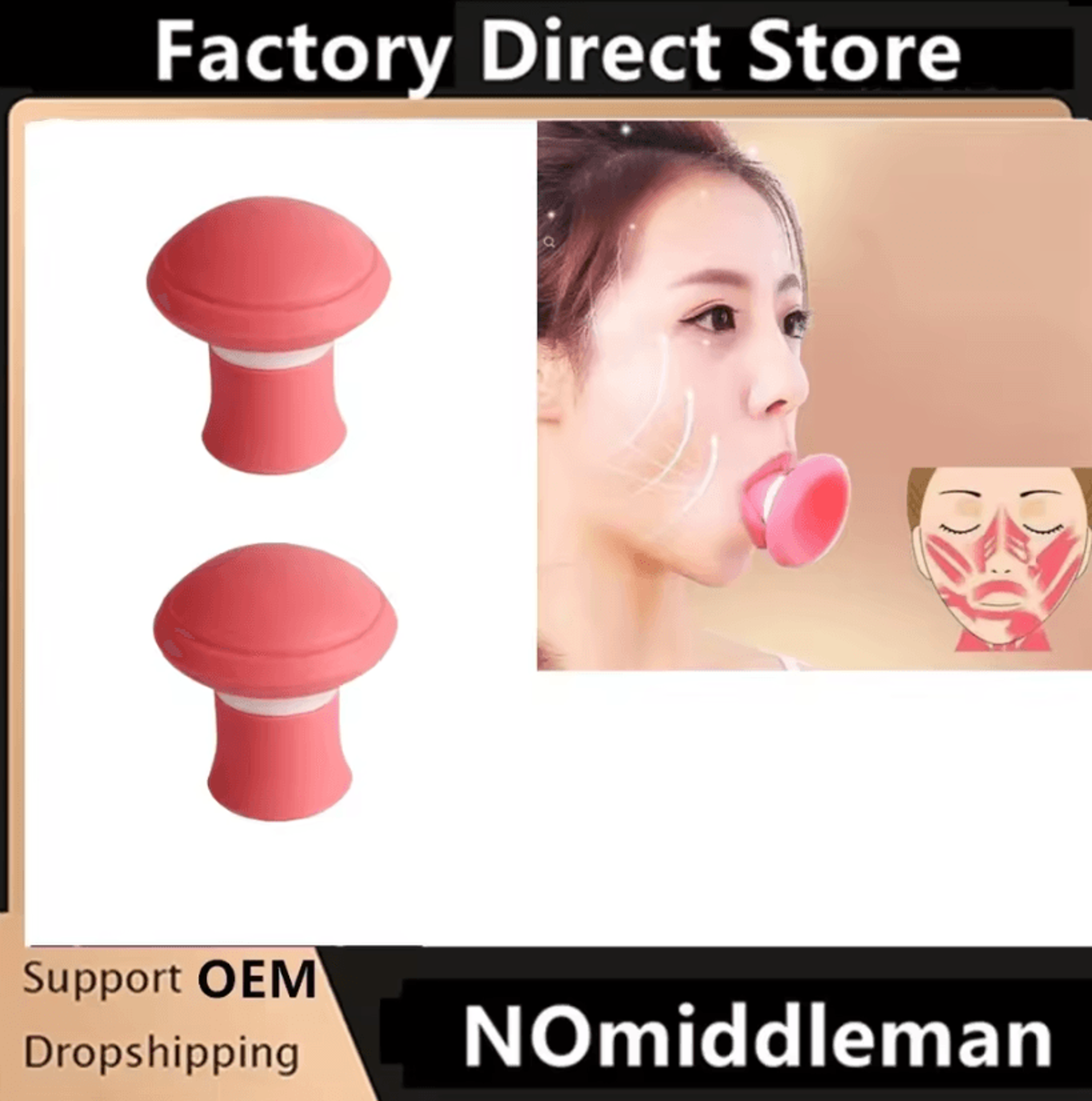 Silicone Facial Masseter Trainer Face Lifting And Jawline Exercise Tool 3