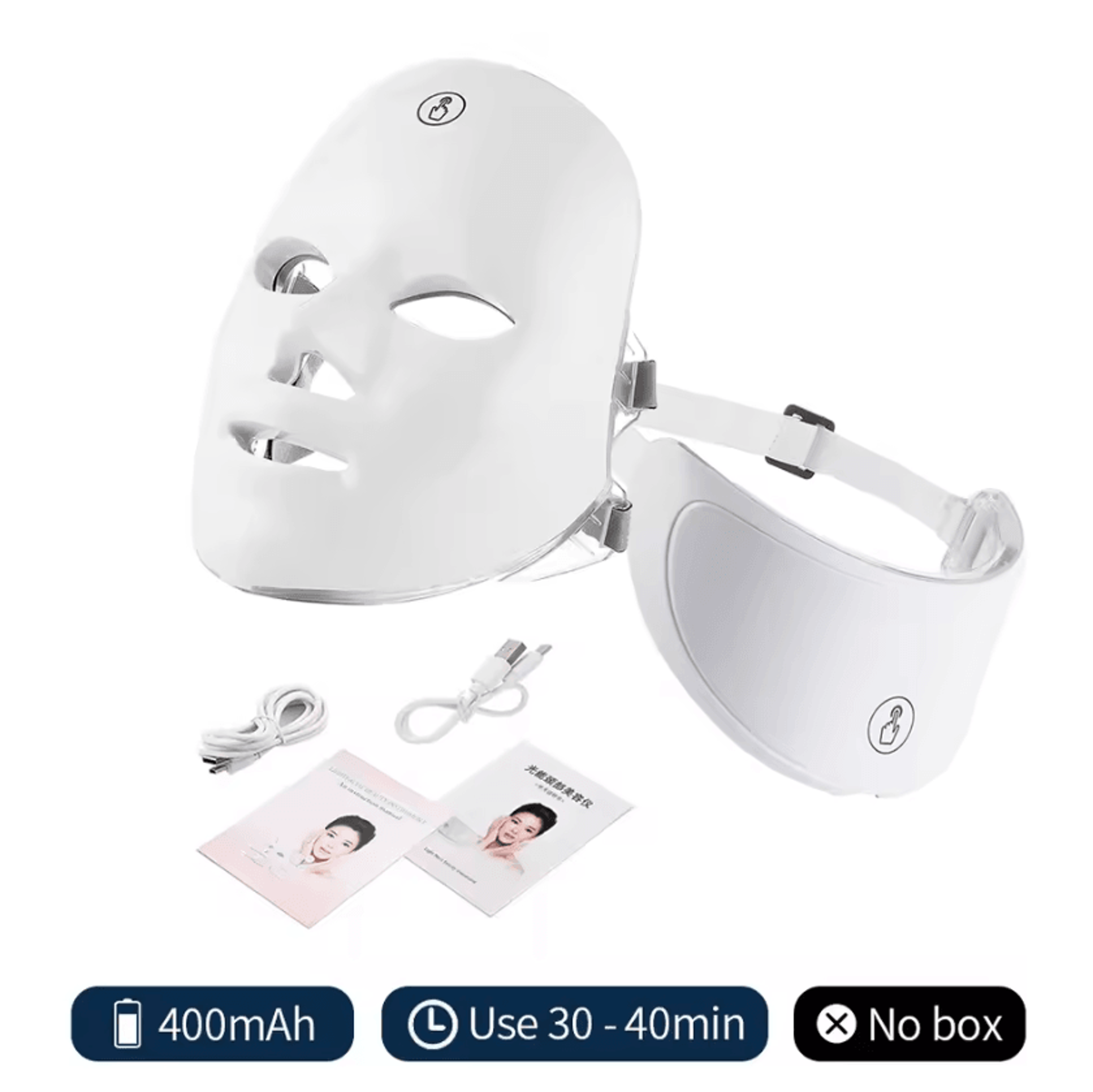 7Color LED Face And Neck Light Therapy Mask For Skin Rejuvenation And Facial Care 5