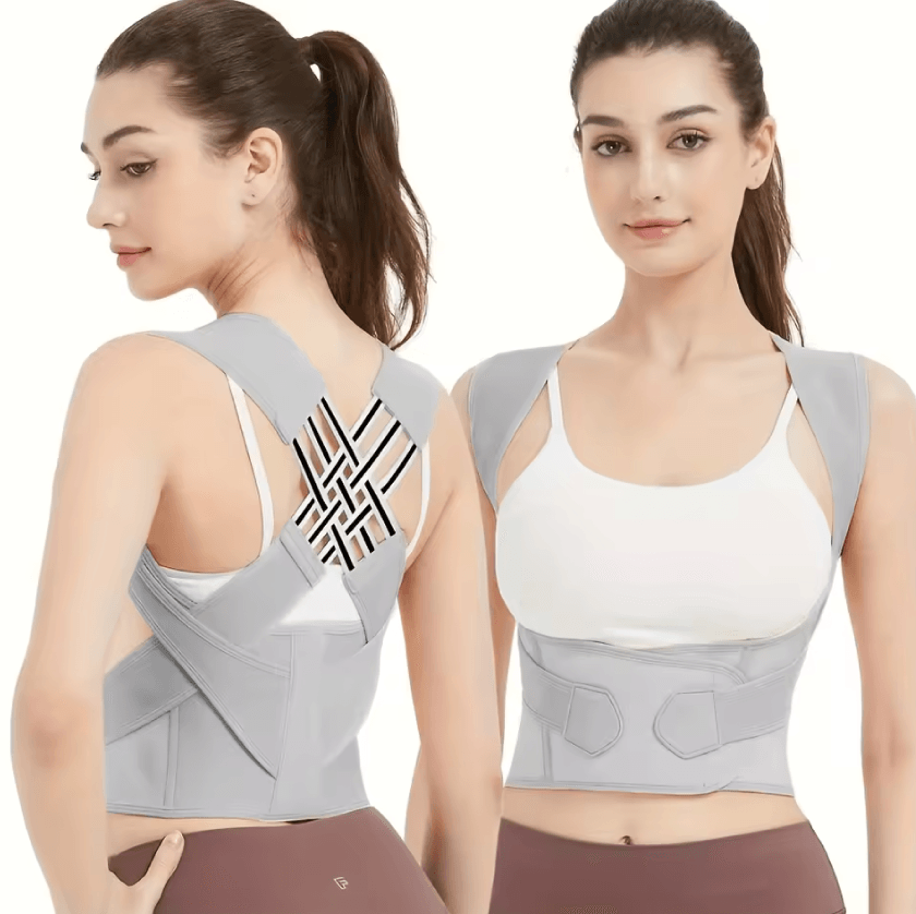 Breathable Back Posture Corrector For Women With Adjustable Shoulder And Back Support 1