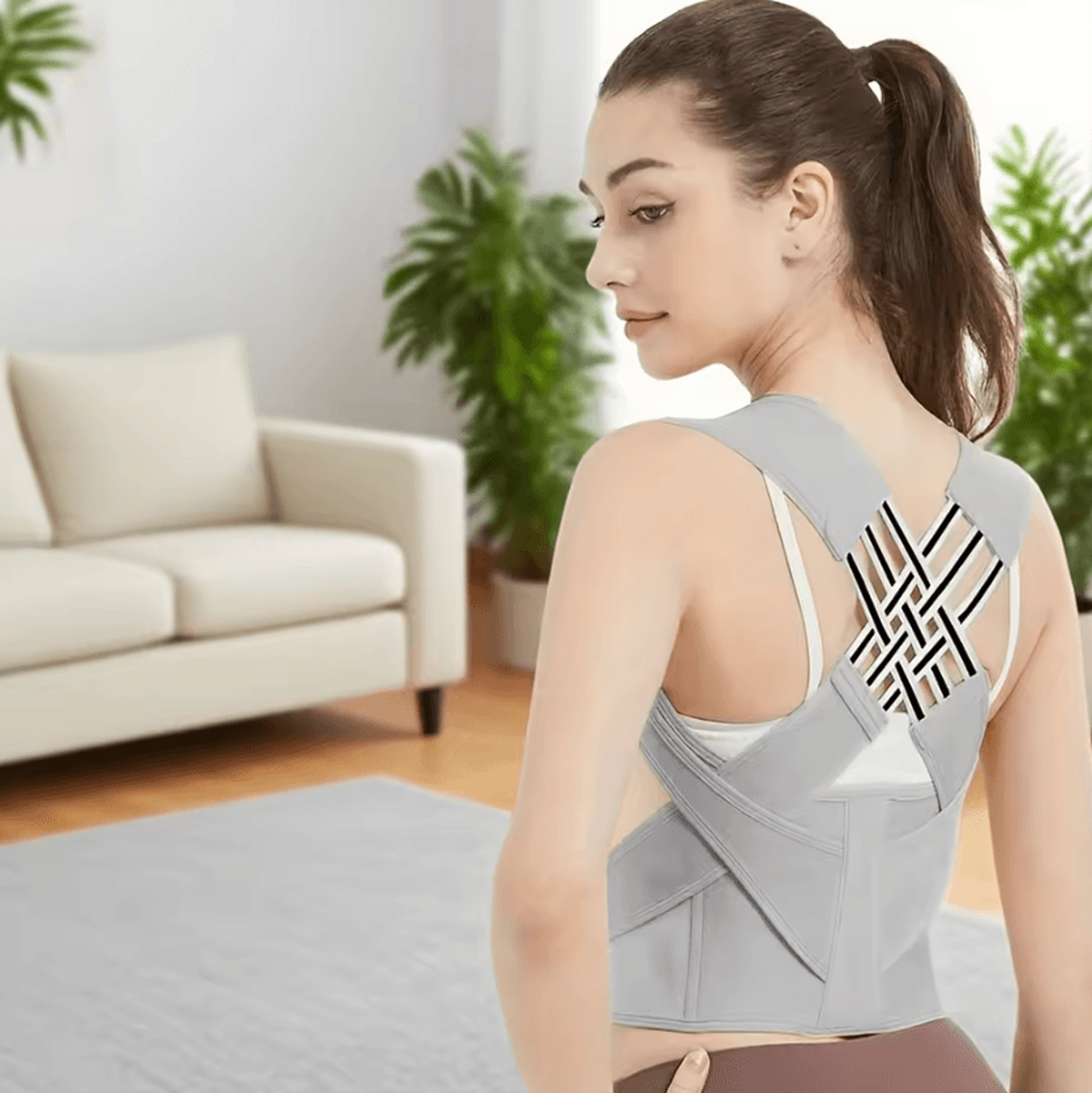 Breathable Back Posture Corrector For Women With Adjustable Shoulder And Back Support 2