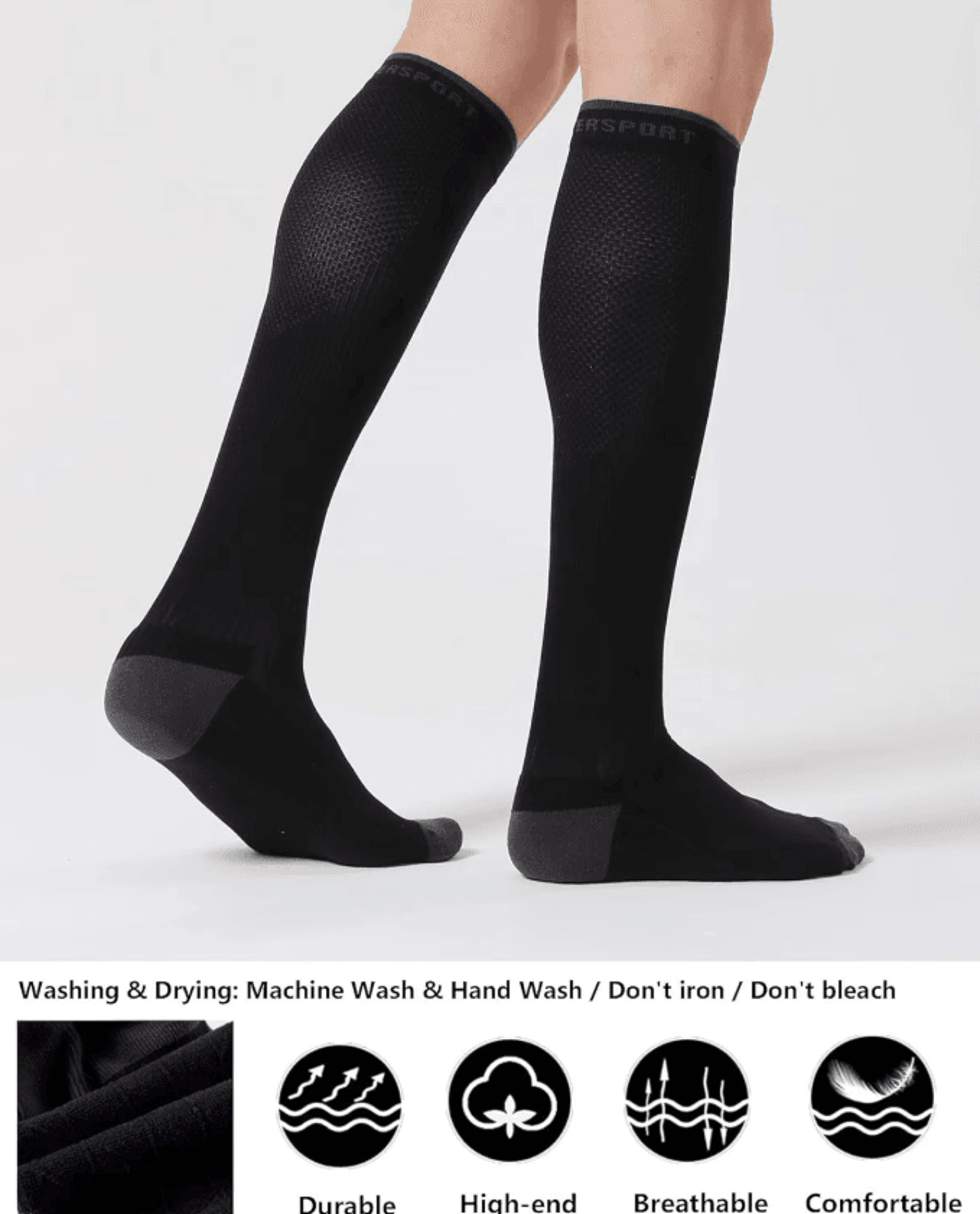 2030 MmHg Compression Socks For Men And Women Running And Everyday Support 1