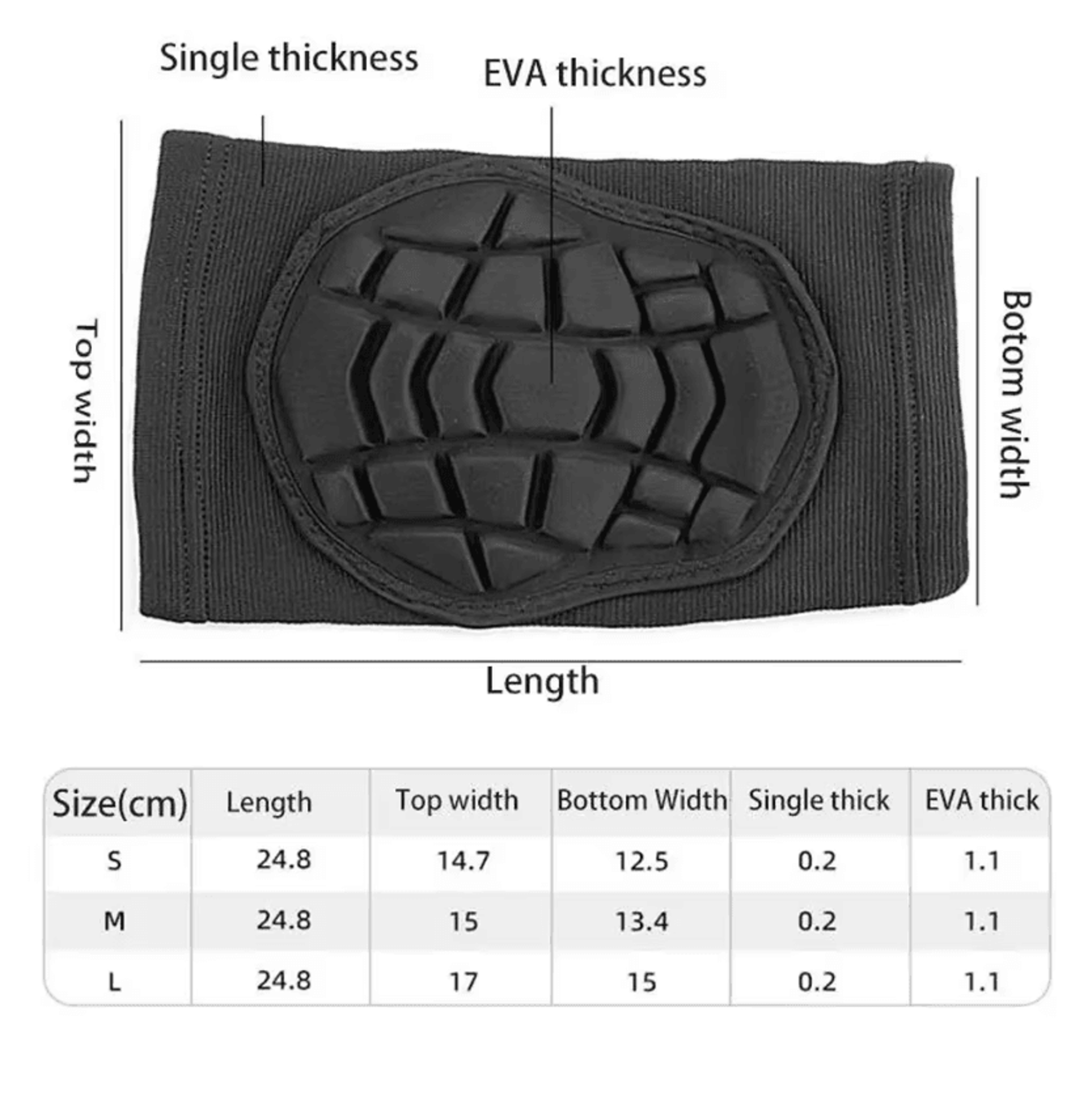 Professional Sports Knee Pads With Thick EVA Cushioning For Cycling Skating And Outdoor Activities 1