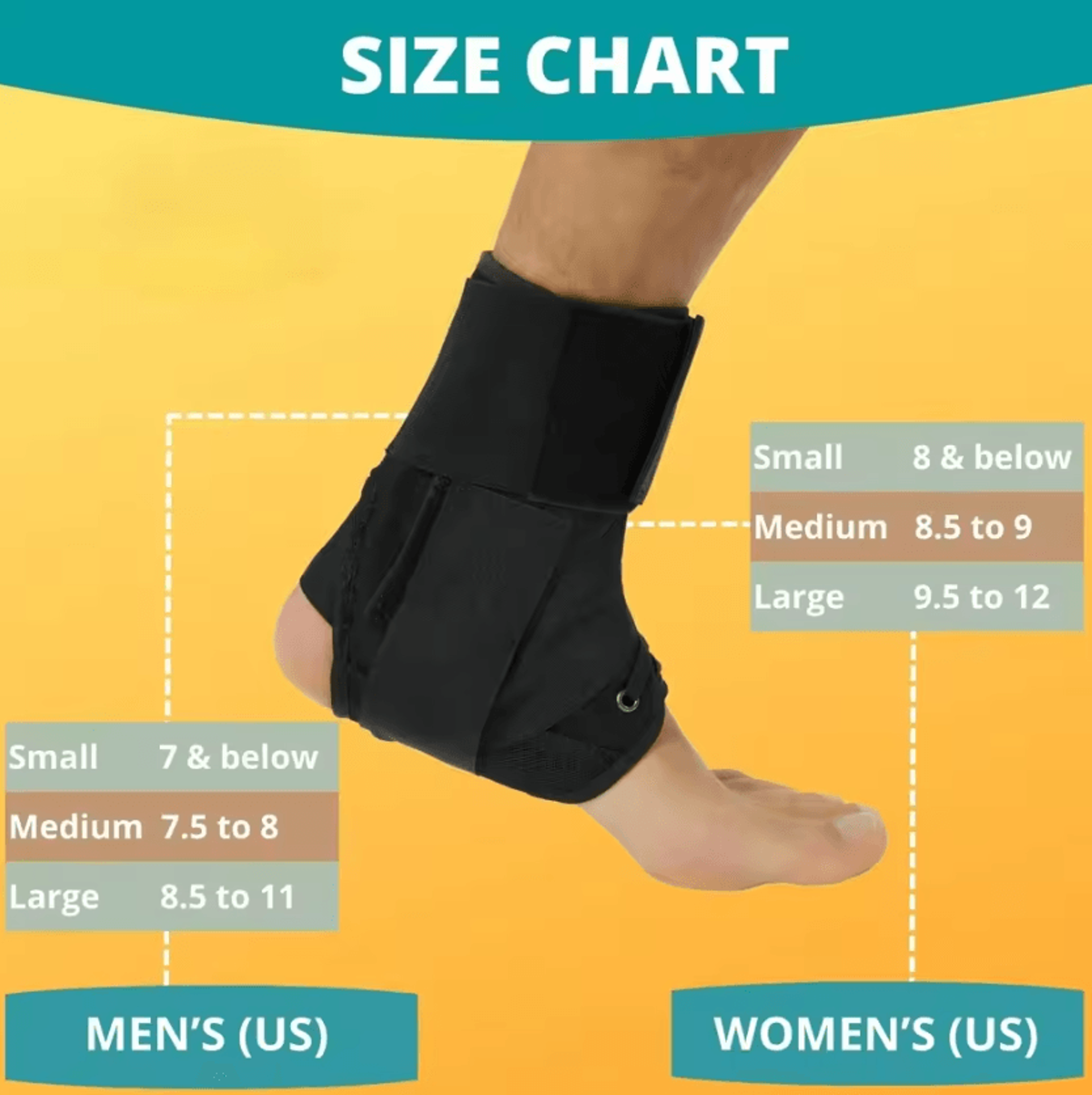 Adjustable LaceUp Ankle Brace Breathable Sports Ankle Support For Men And Women 3
