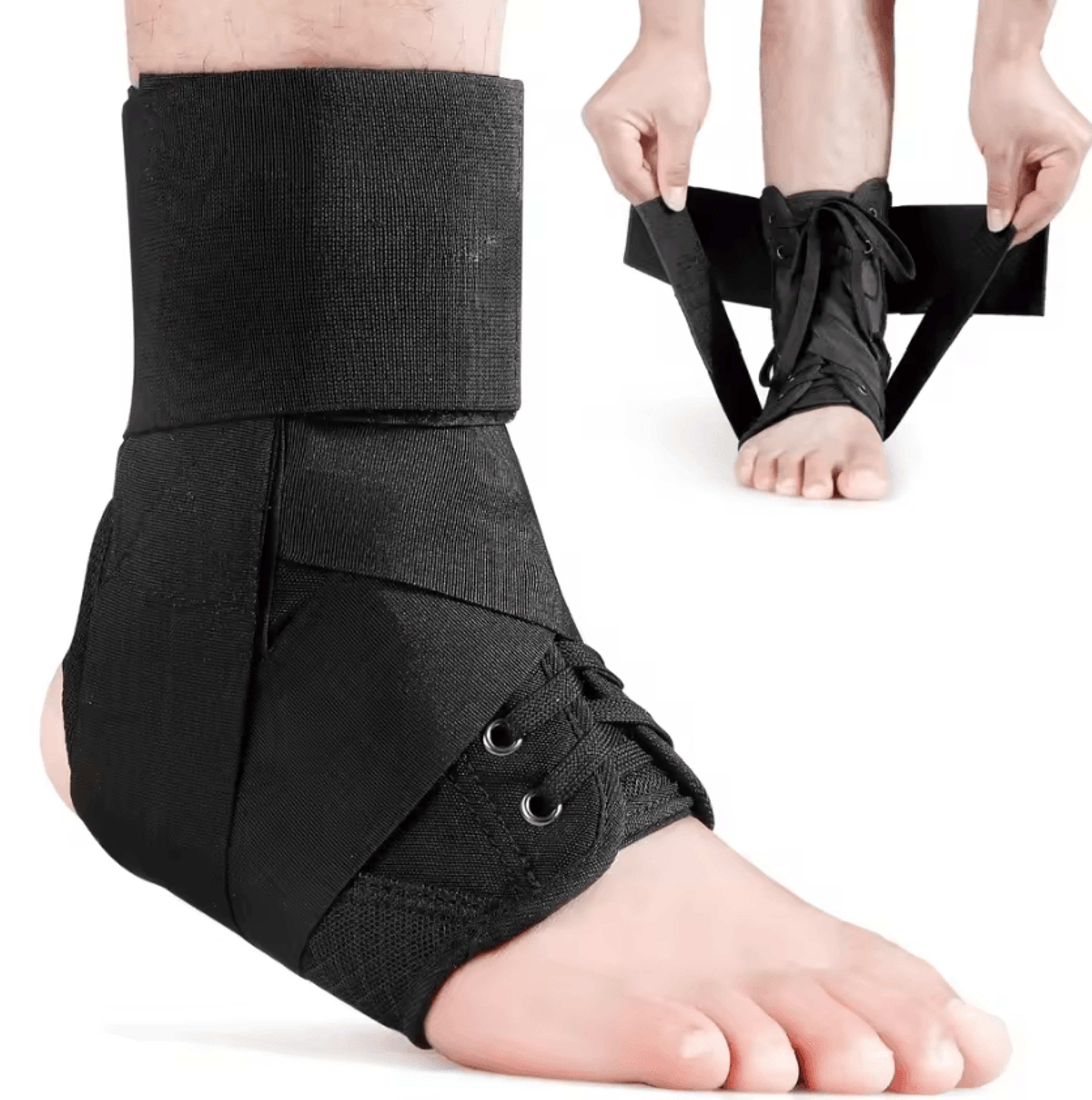 Adjustable LaceUp Ankle Brace Breathable Sports Ankle Support For Men And Women 5