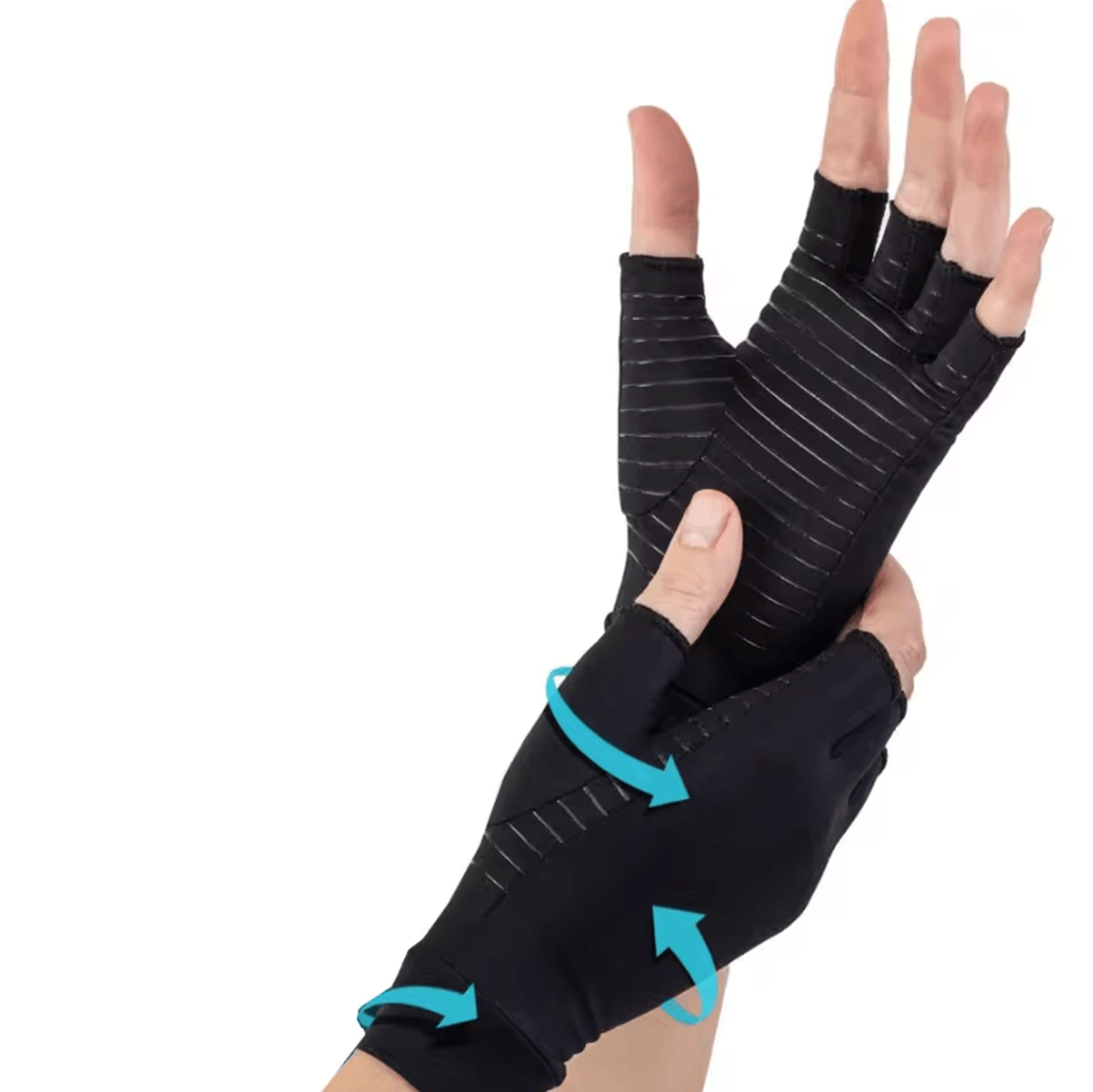 1 Pair Copper Compression Gloves Full Finger Hand Support Gloves For Men And Women 5
