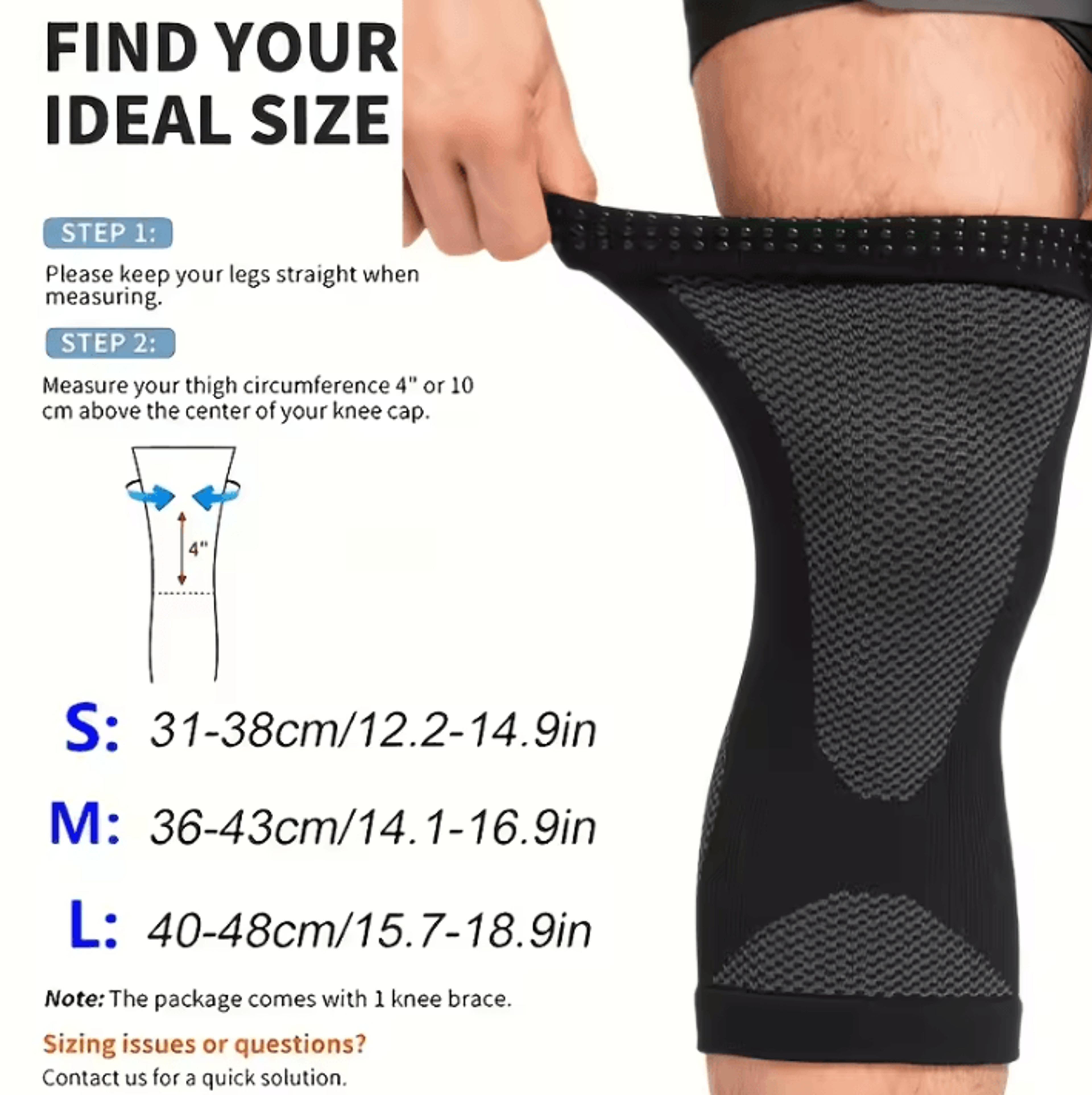 Ultra Thin Knee Compression Sleeves Breathable Non Slip Knee Support For Running Fitness And Sports 2