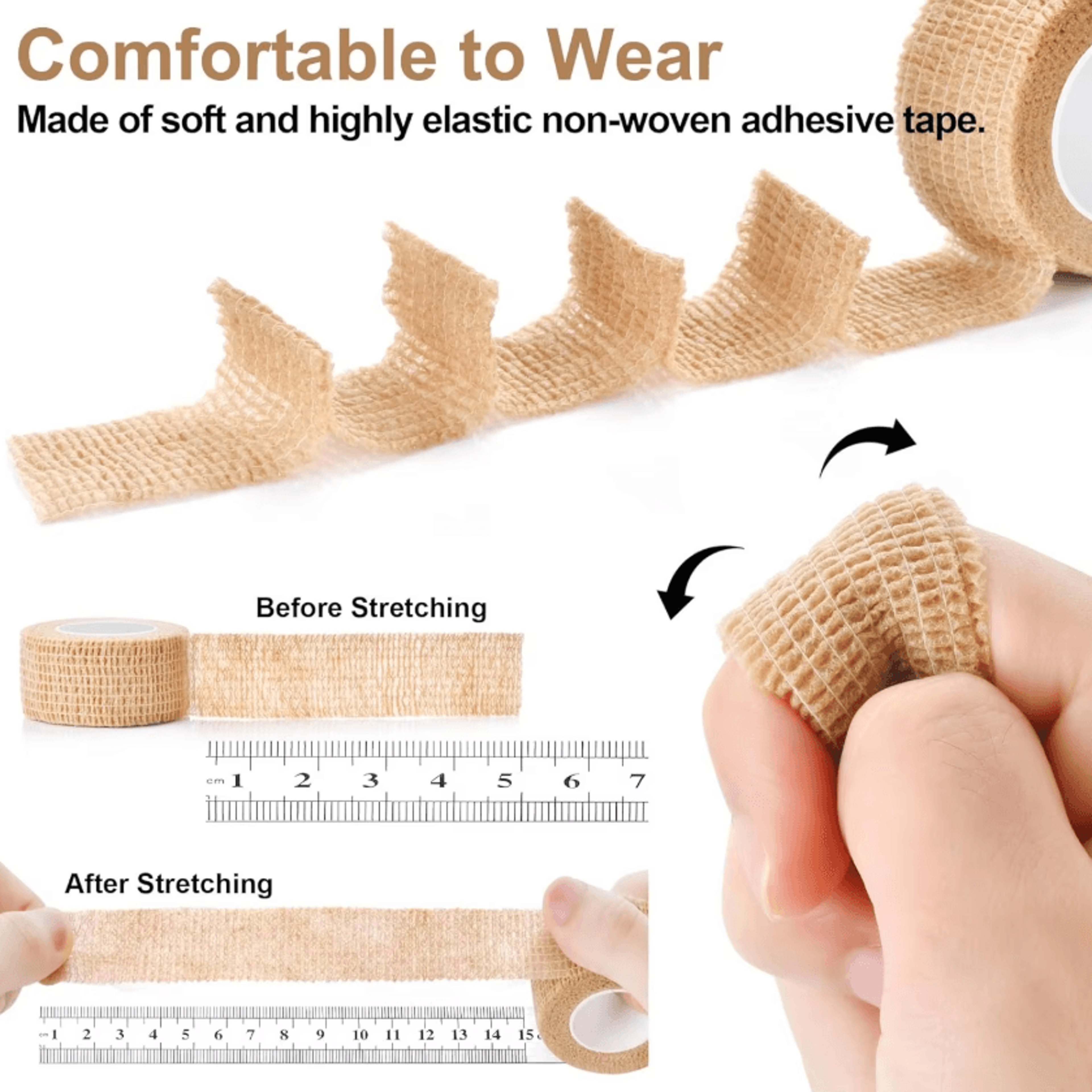 Adjustable Big Toe Bandage Wrap Self Adhesive Toe Tape For Pain Relief Blister Protection And Finge 3