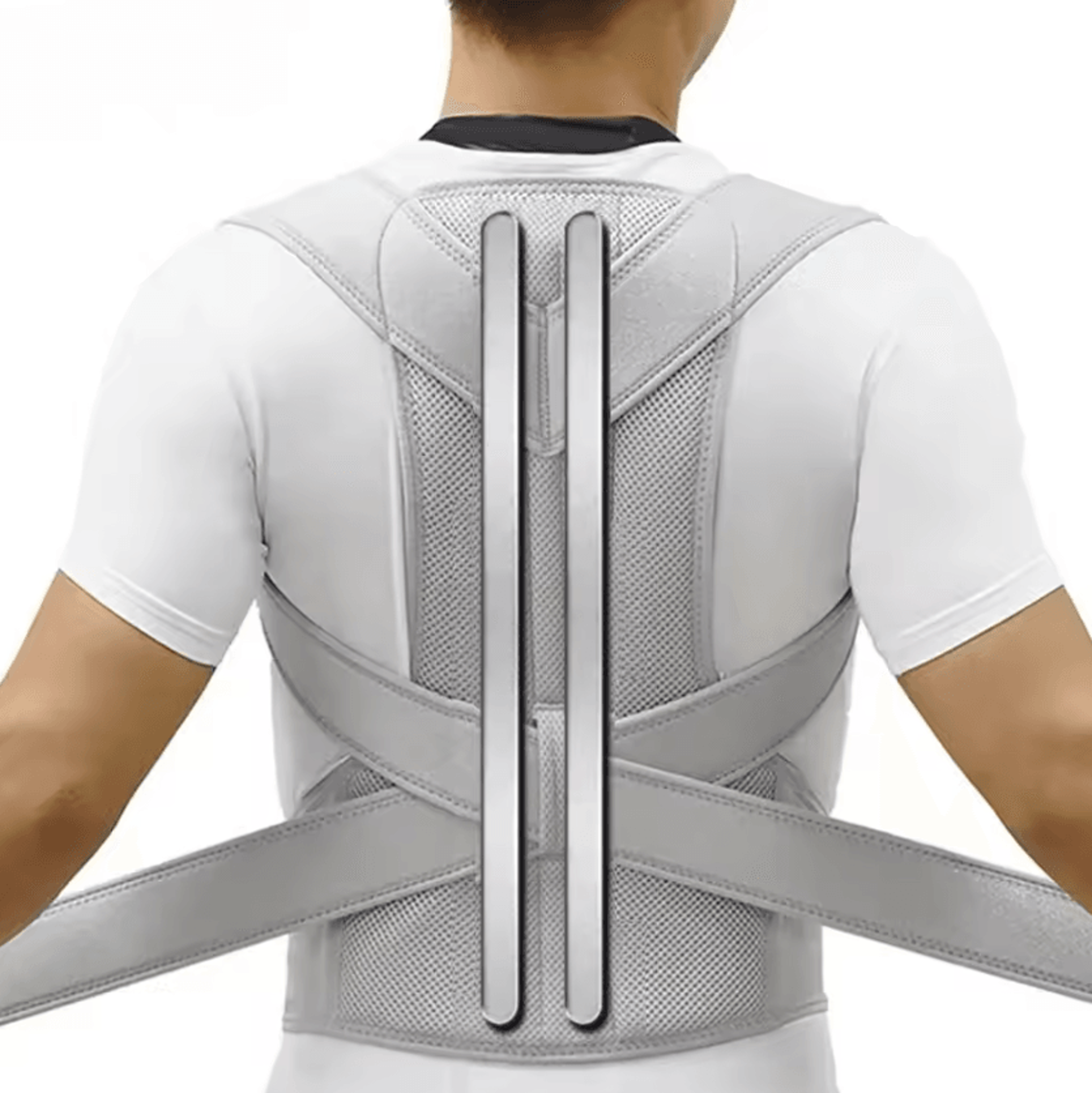 Adjustable Back Brace And Posture Corrector For Men  Women With Shoulder And Lumbar Support 4