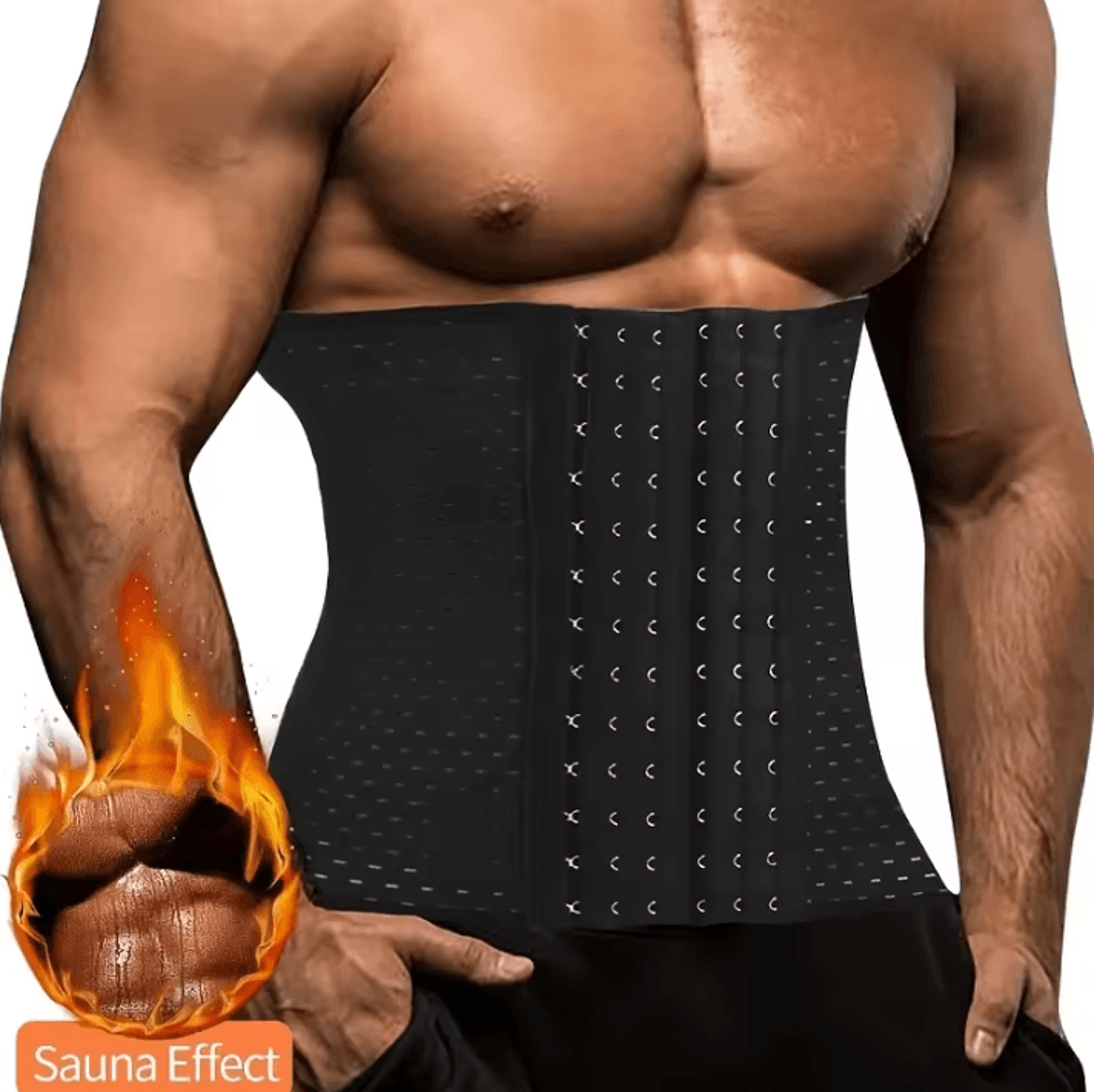 Mens Waist Trainer Belt Compression Shapewear For Tummy Control Fitness  Body Support 4
