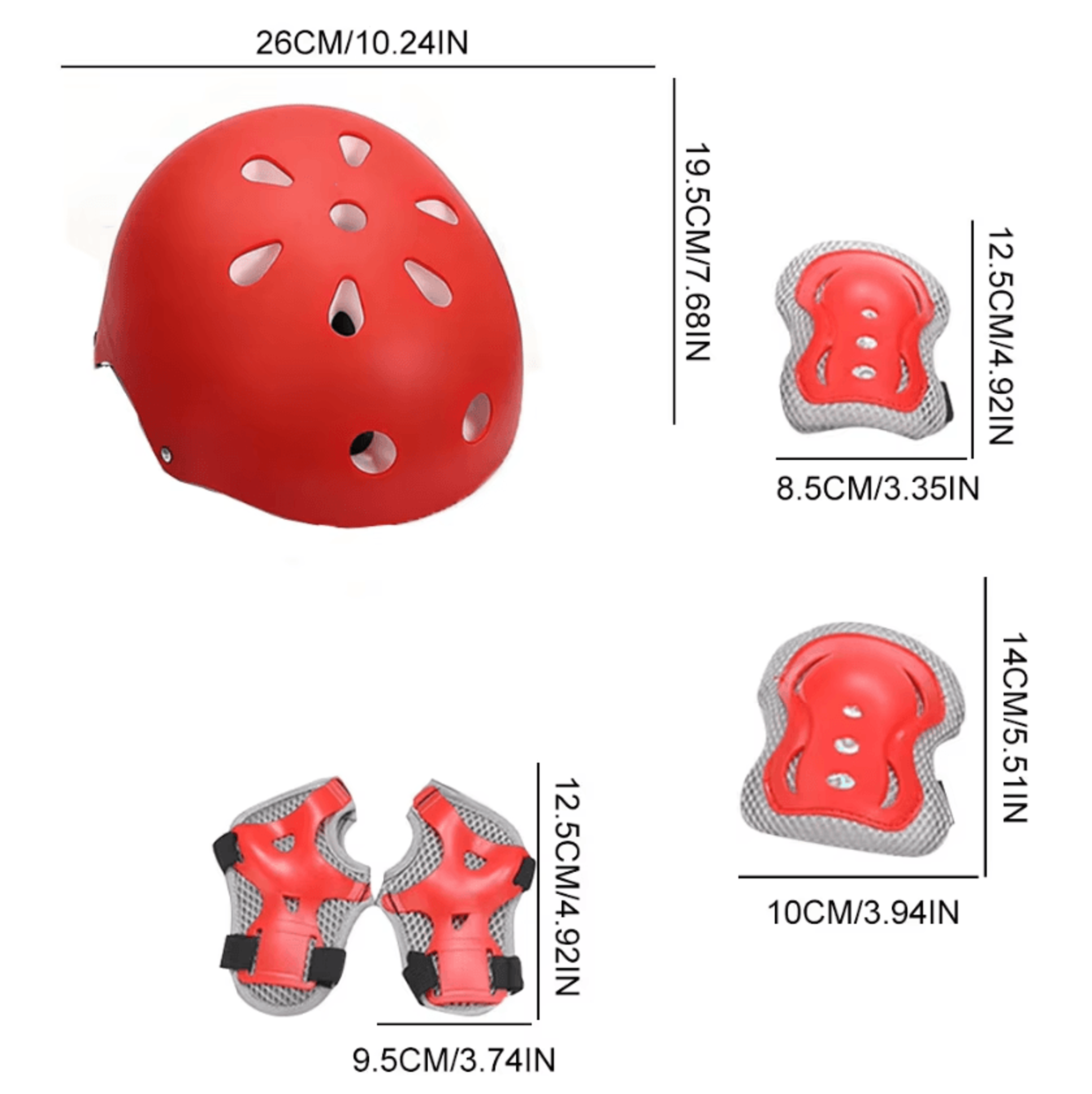 Kids Skating Protective Gear Set With Adjustable Helmet Kids Knee And Elbow Pads And Wrist Guards 1