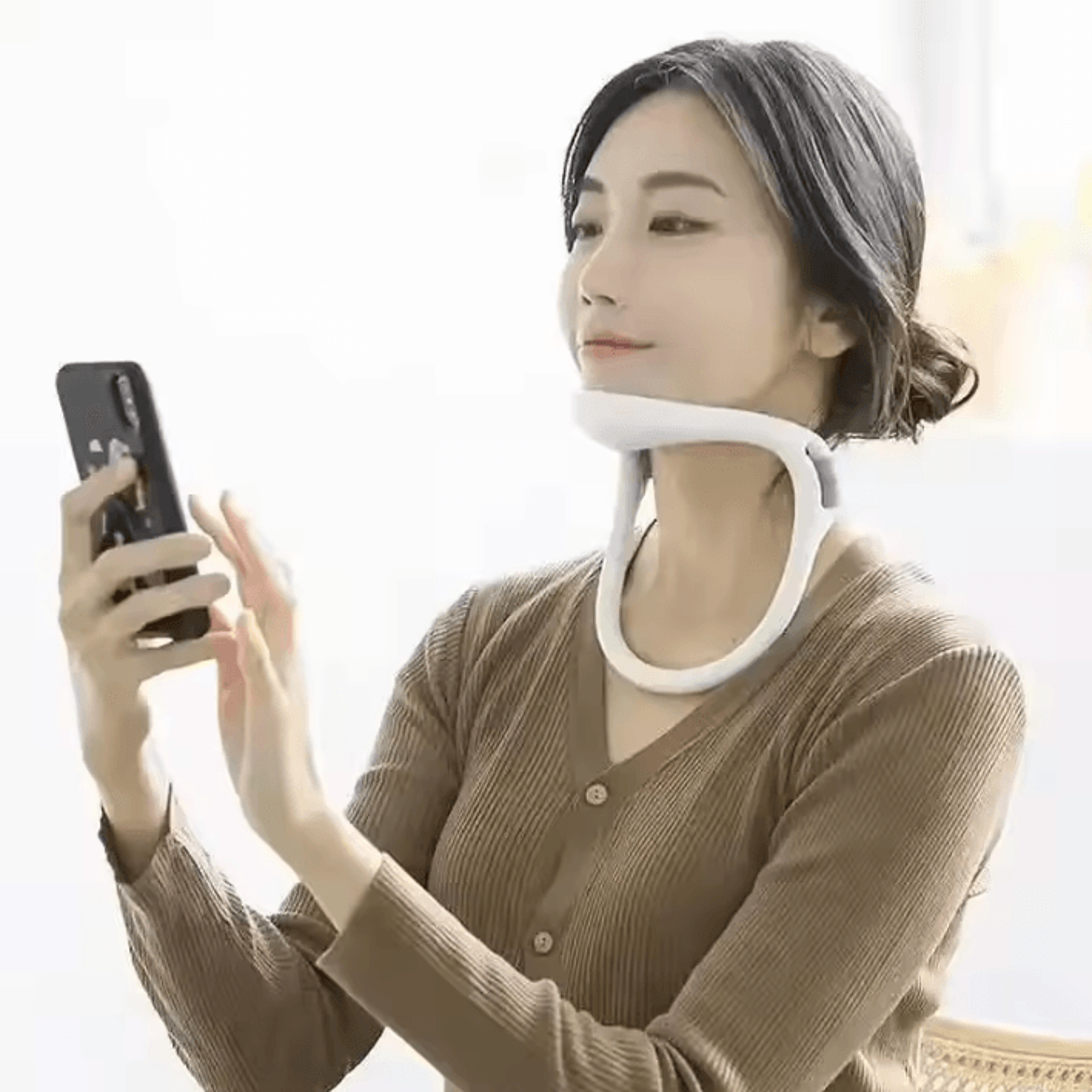 Cervical Neck Brace Posture Corrector  Adjustable Cervical Collar For Neck Support And Proper Align 1