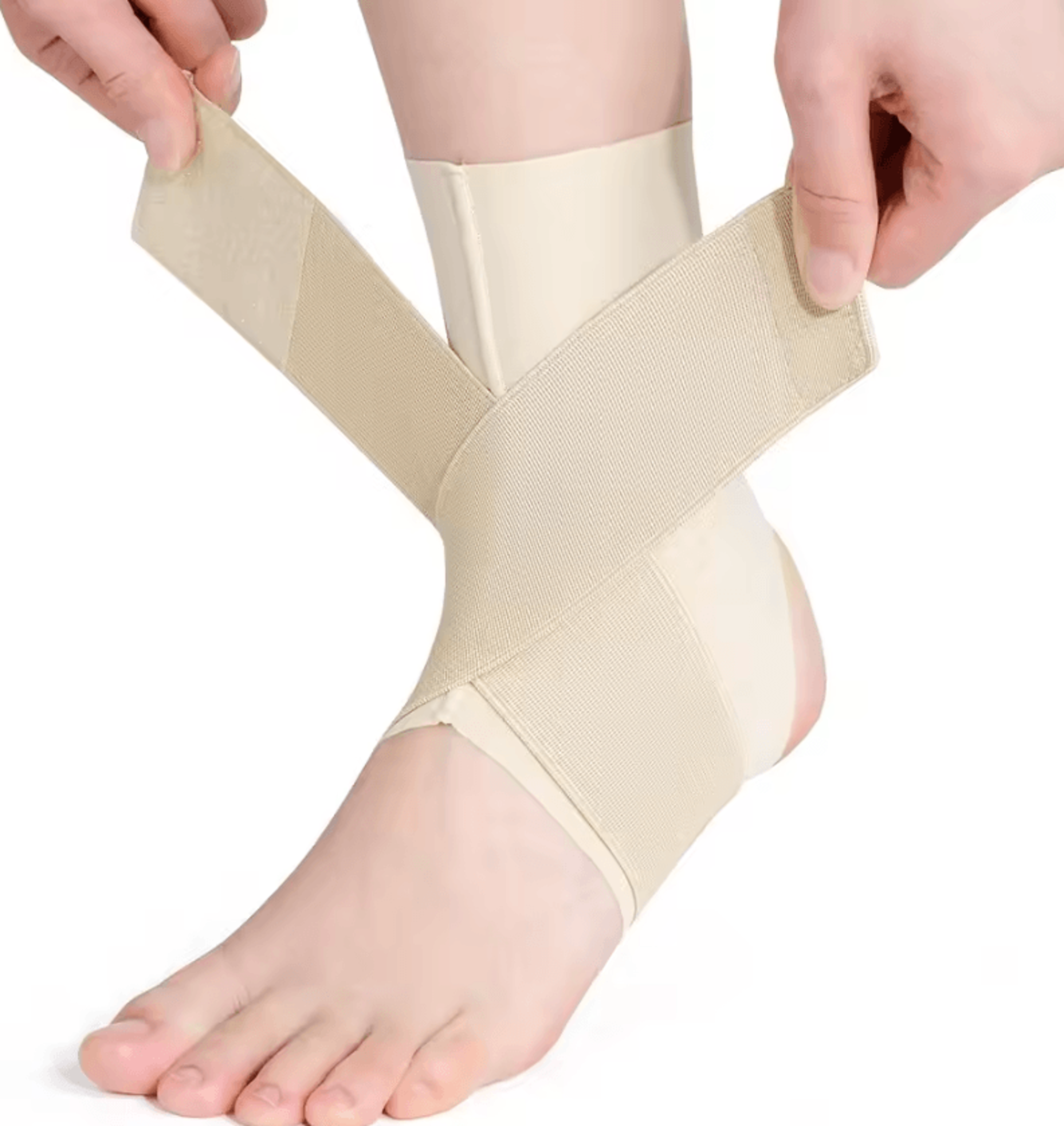 Adjustable Ankle Brace  Breathable Compression Ankle Support For Men  Women With Secure Wrap Design 5