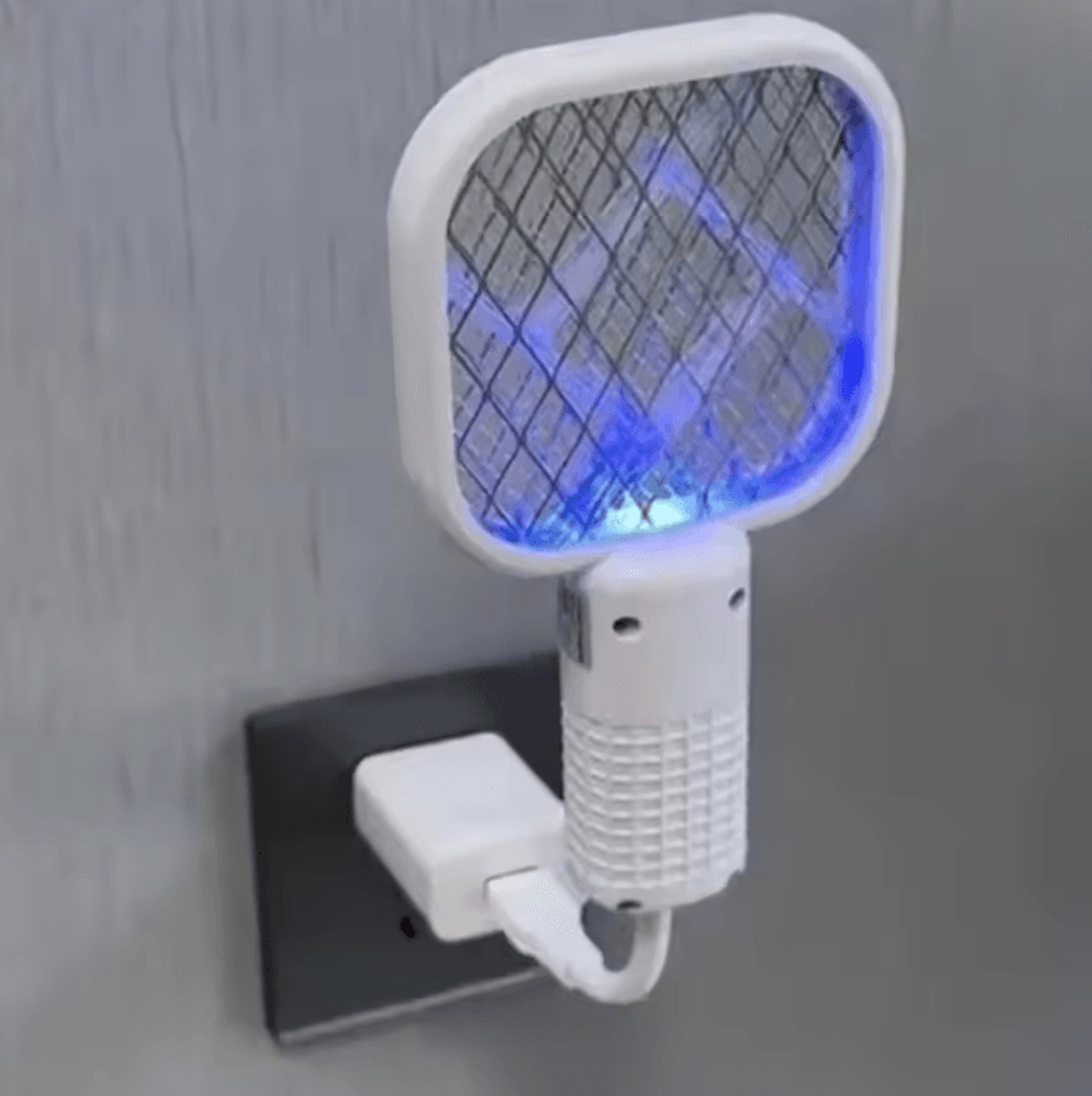 Rechargeable Electric Mosquito Swatter With UV Light Bug Zapper 3