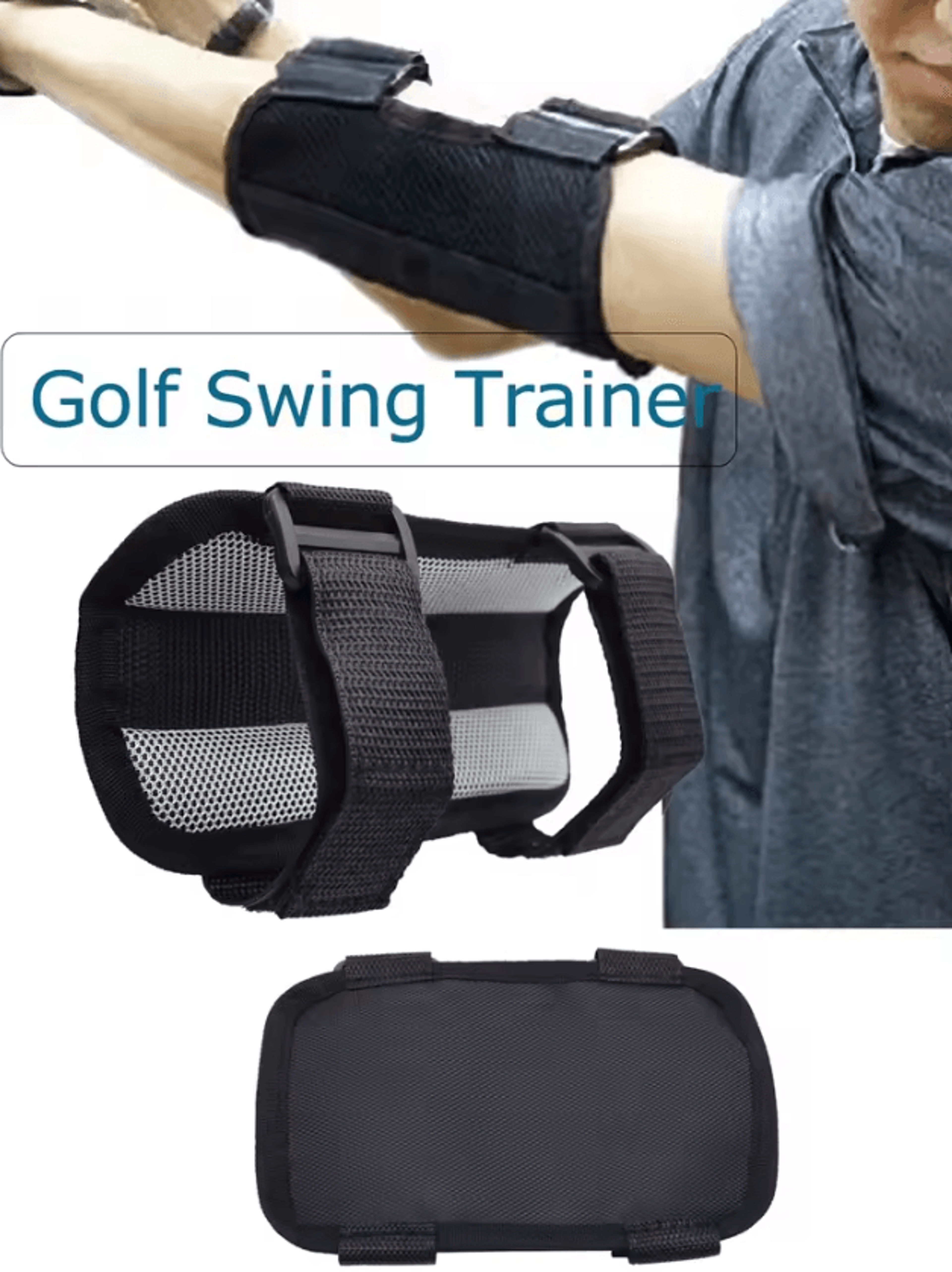 Golf Swing Trainer Elbow Brace Straight Arm Training Aid For Better Swing Mechanics 2