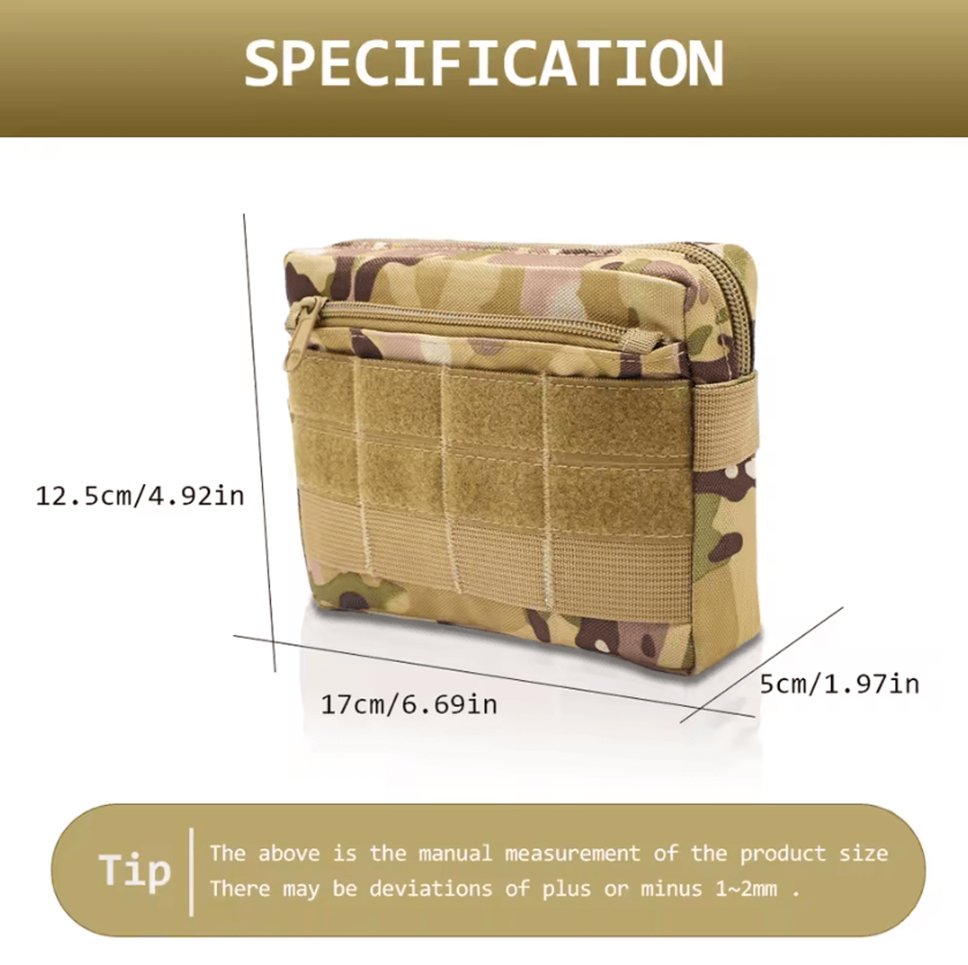 EDC Waist Bag MOLLE Utility Pouch For Outdoor Camping Travel And Everyday Carry 0