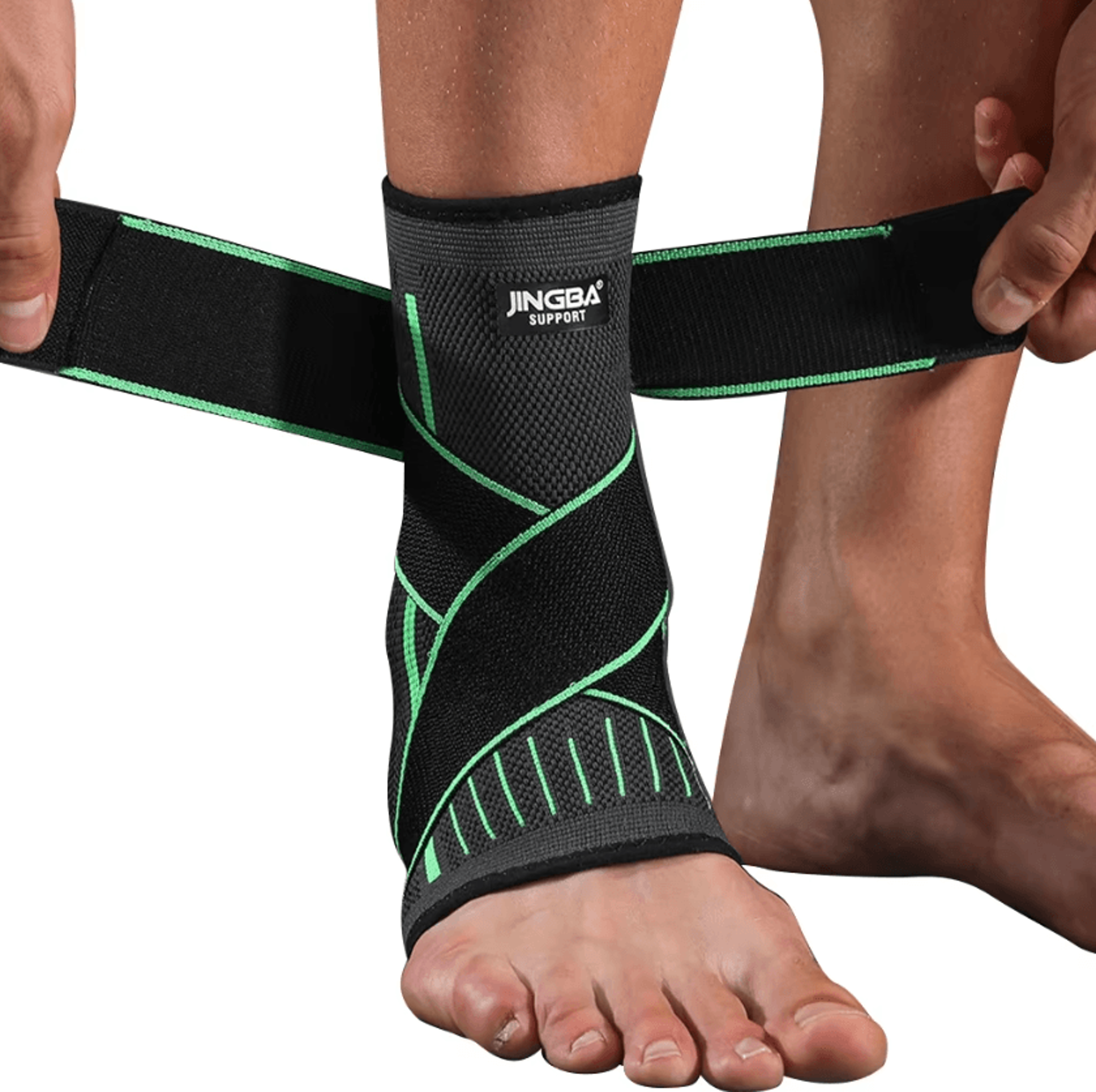 Adjustable Ankle Compression Brace With Support Strap For Running And Daily Recovery 2