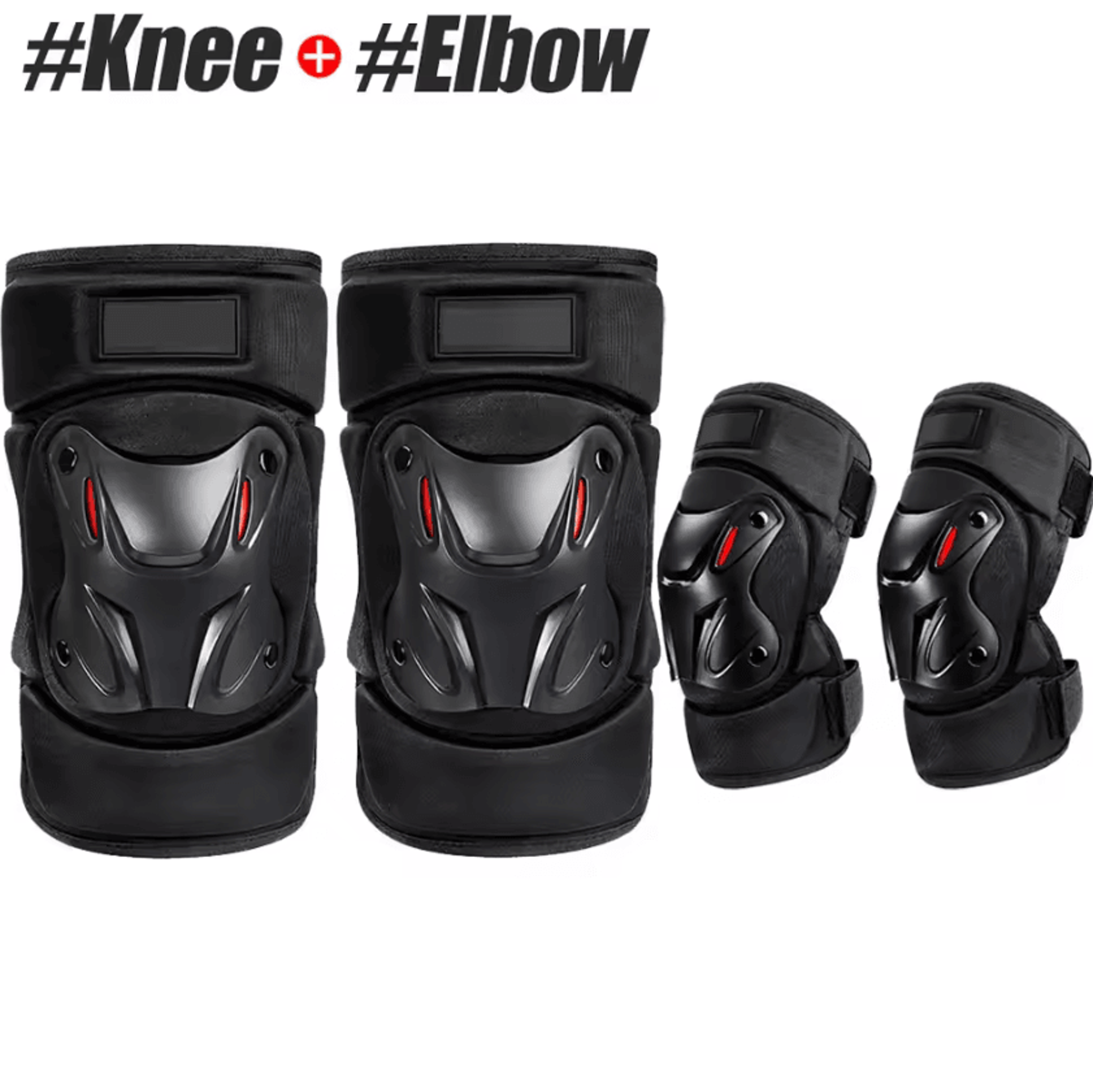 Shock Absorbing Knee And Elbow Pads For Motorcycle Riding And Outdoor Sports 4
