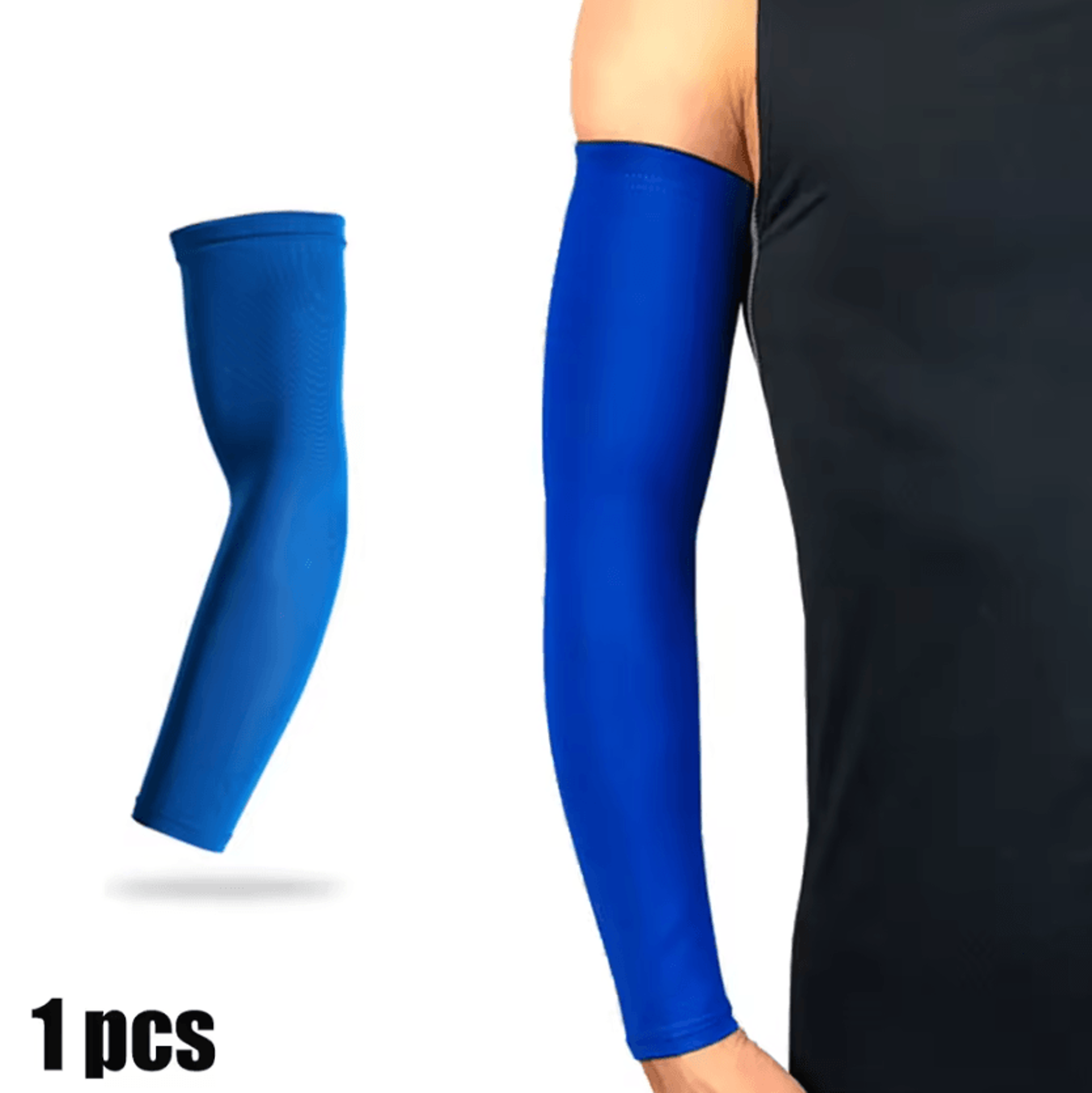 Cooling Compression Arm Sleeve With UV Sun Protection For Basketball Running And Cycling 7