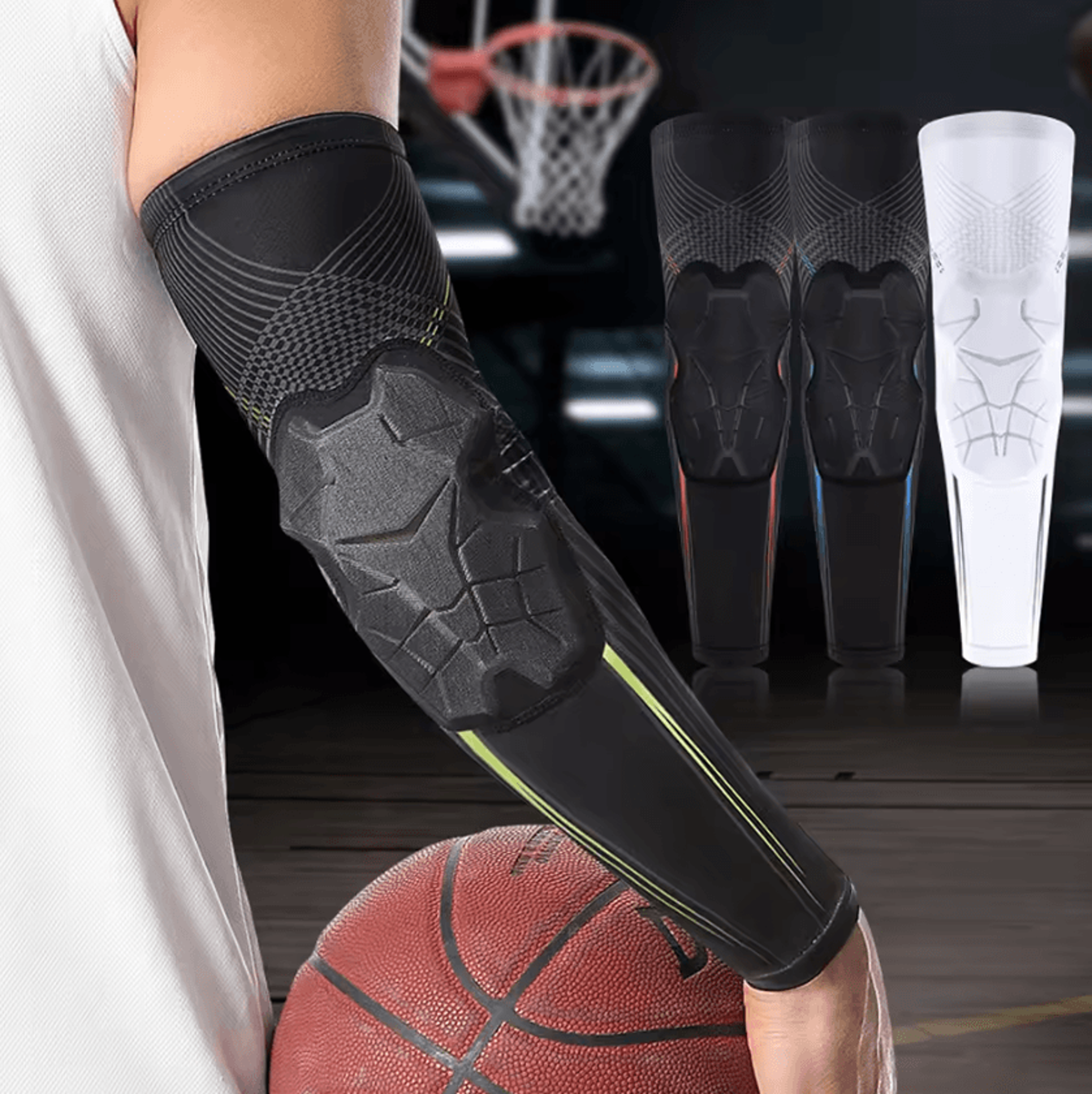 Padded Elbow Compression Sleeve For Basketball Volleyball Football And Cycling 1