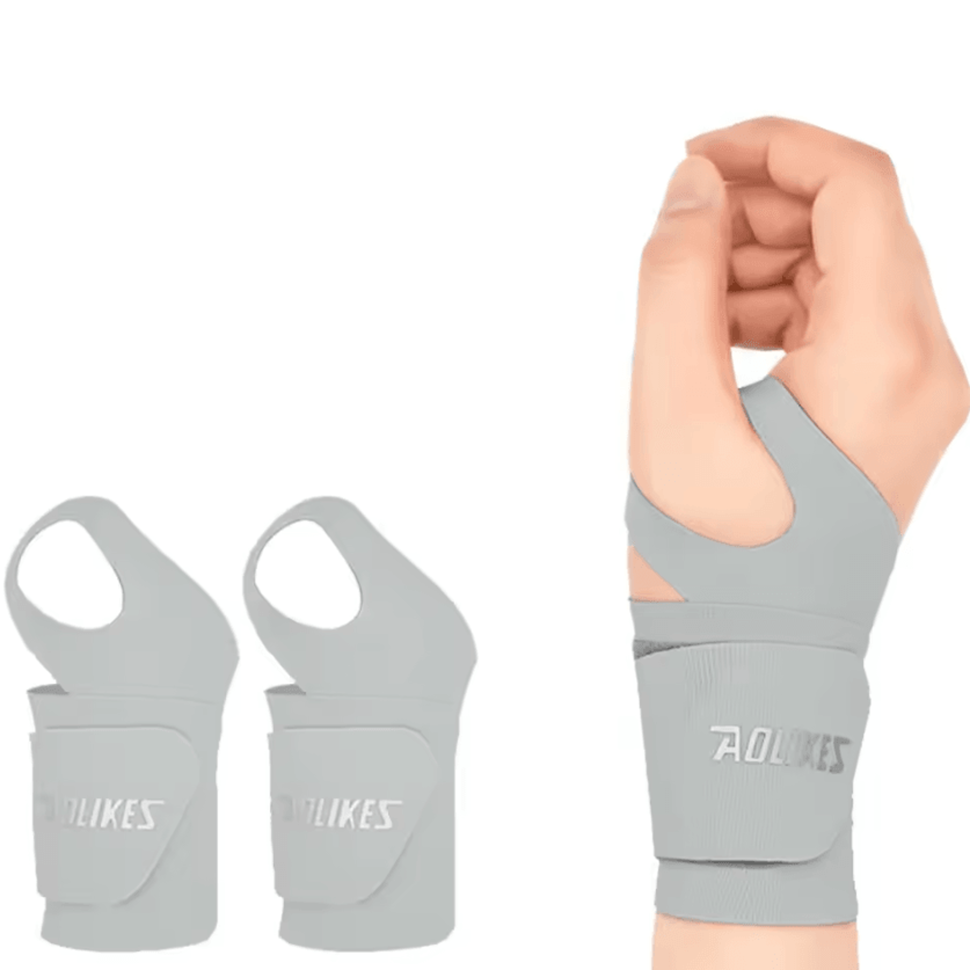 AOLIKES Ultra Thin Adjustable Wrist Brace For Basketball Tennis Badminton And Daily Support 8