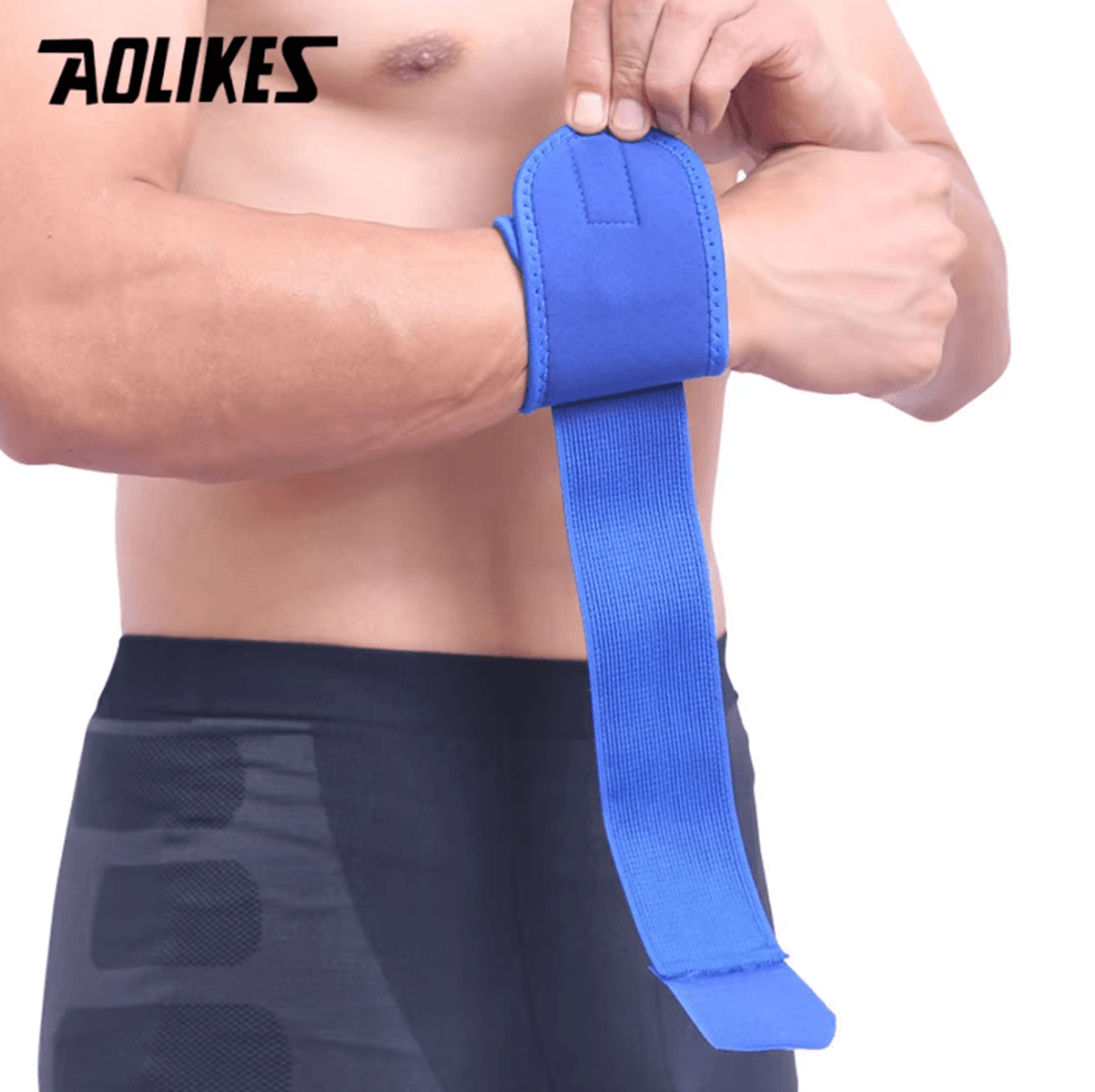 AOLIKES Adjustable Wrist Support Brace For Gym Training Sports And Daily Wear 2