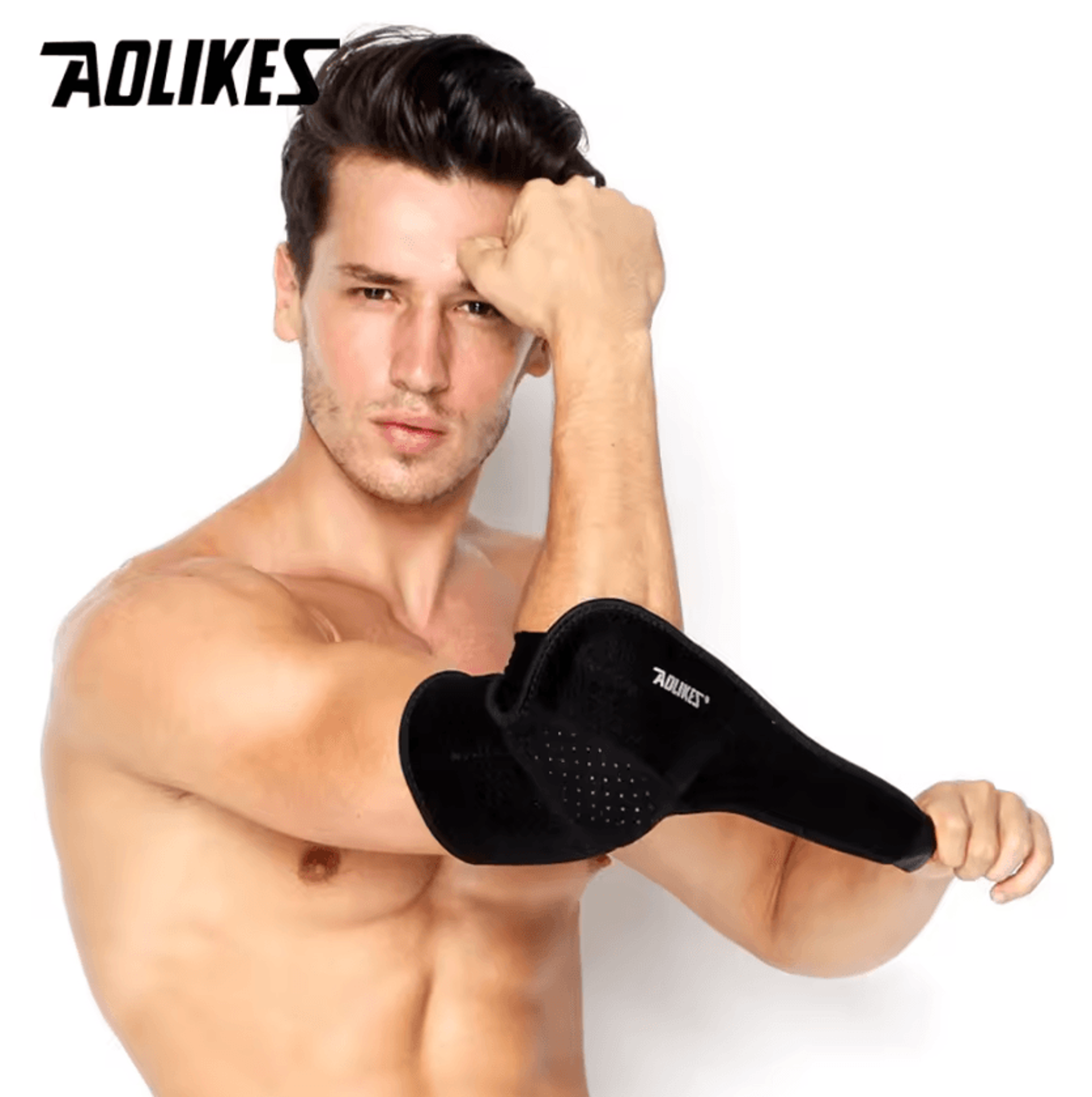 AOLIKES Adjustable Elbow Brace Support Wrap For Sports Training And Everyday Comfort 3
