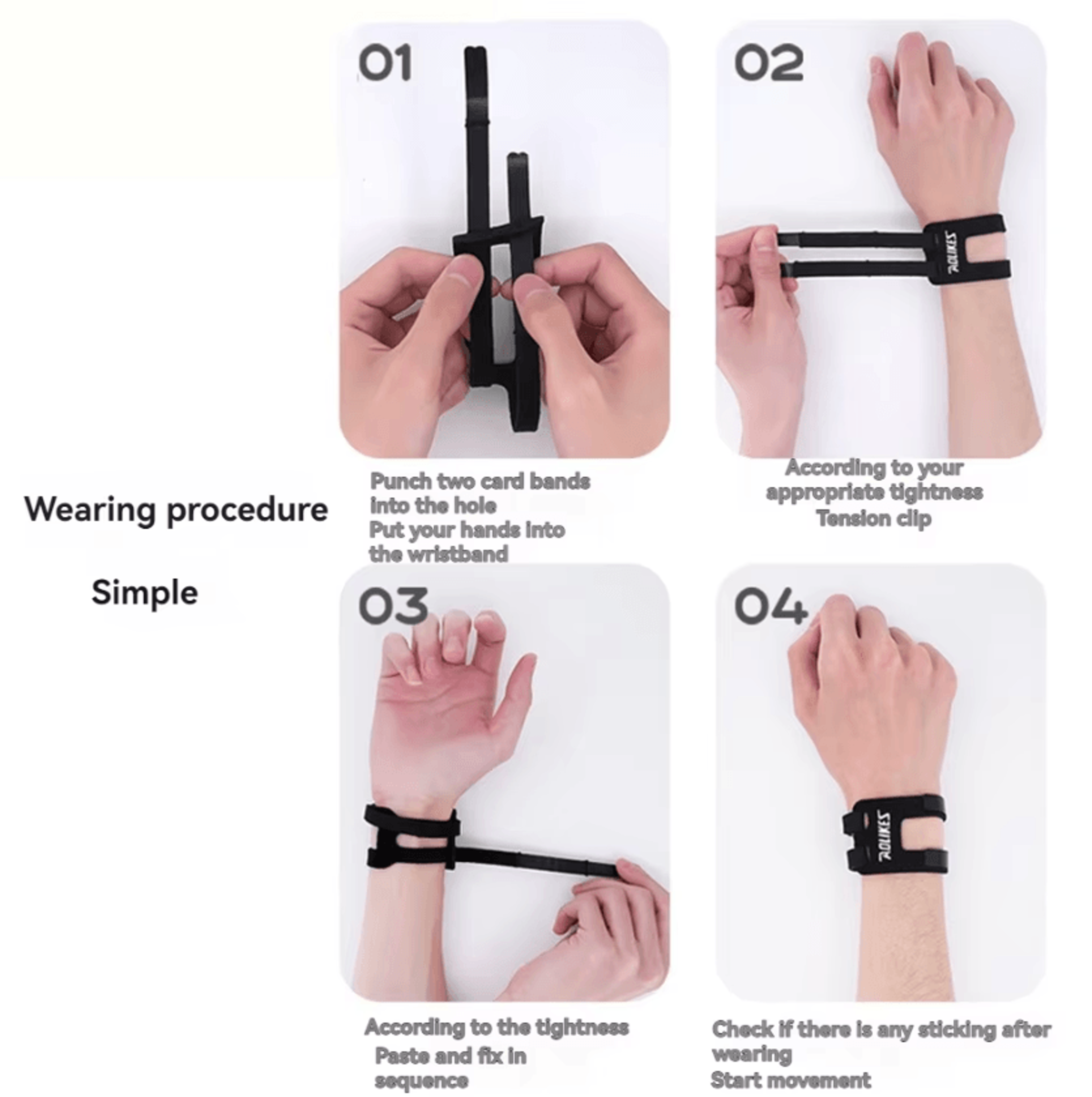 AOLIKES TFCC Wrist Brace With Adjustable Compression For Wrist Stability And Sports Support 3
