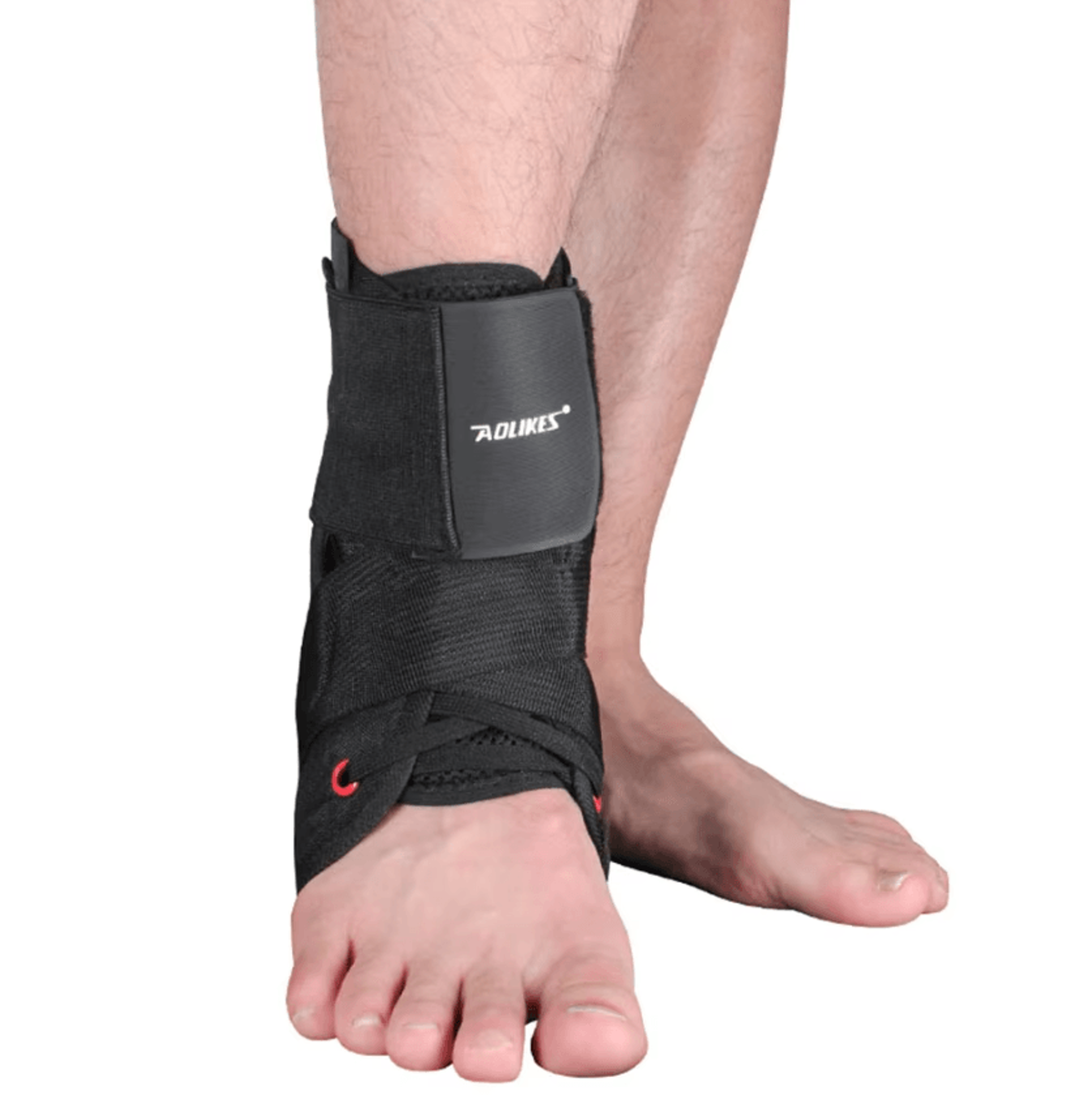 AOLIKES Lace Up Ankle Brace With Adjustable Stabilizer Straps For Sports Support 1
