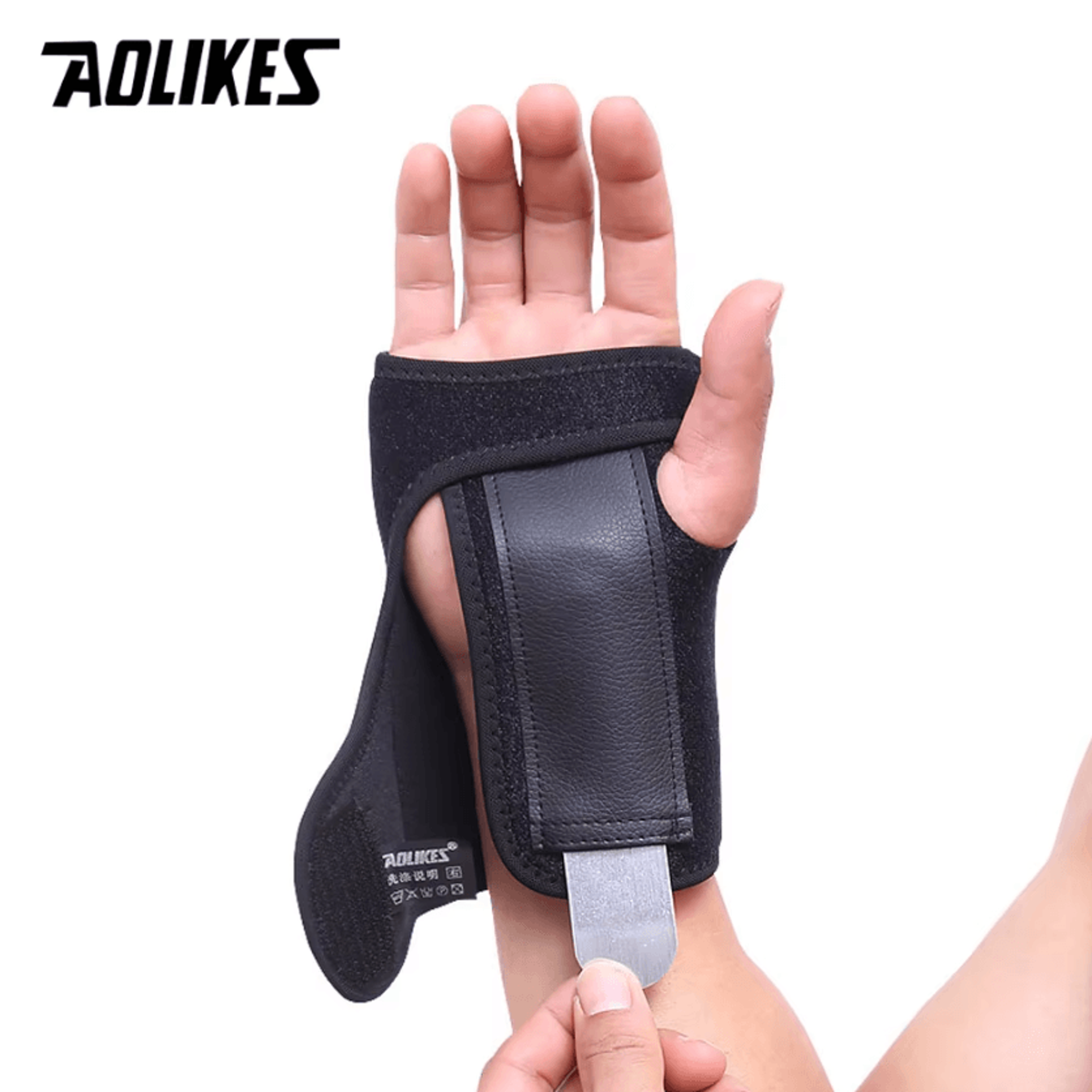 AOLIKES Weightlifting Wrist Wraps For Gym Training And Adjustable Wrist Support 1