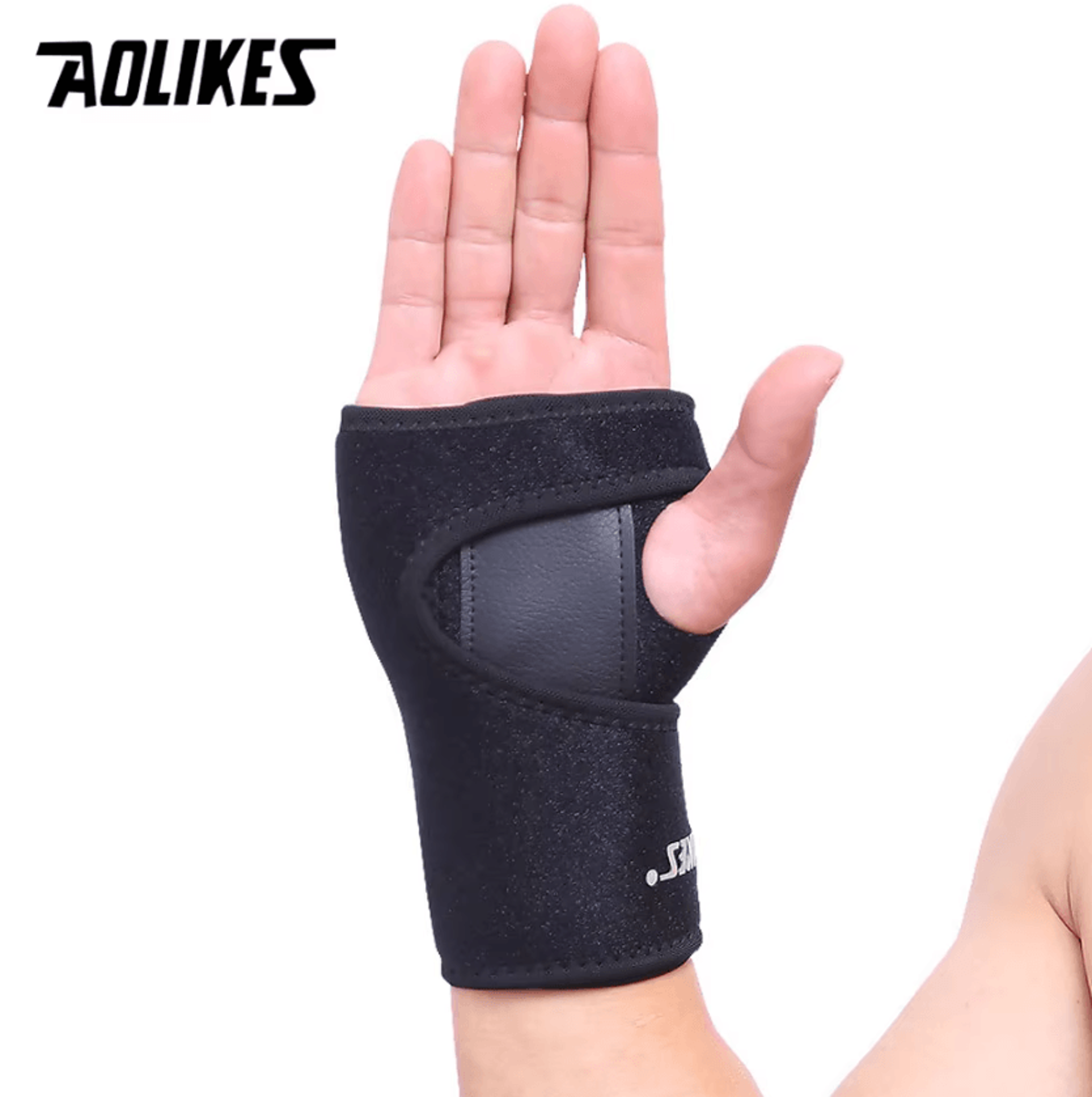 AOLIKES Weightlifting Wrist Wraps For Gym Training And Adjustable Wrist Support 2