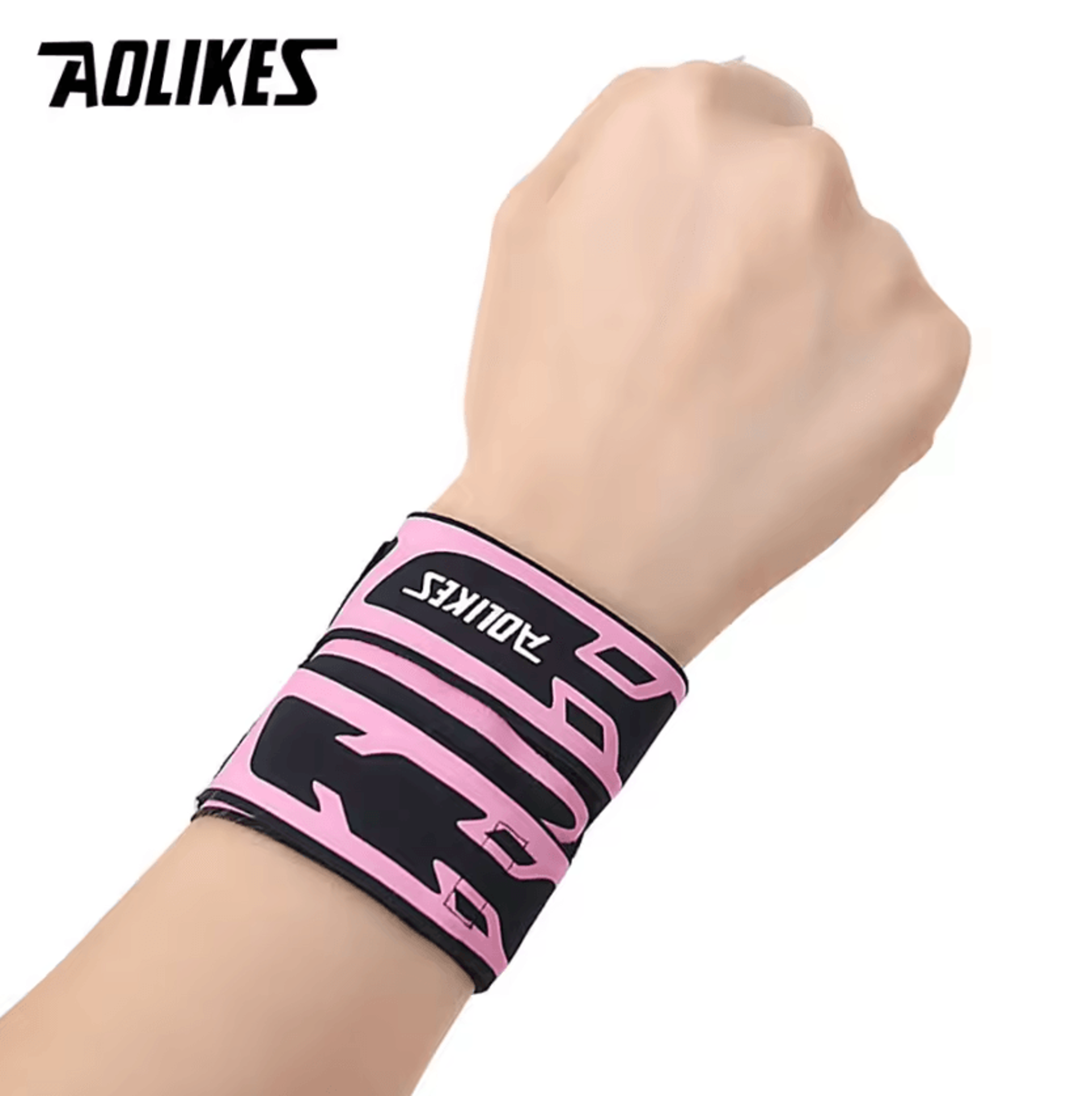 AOLIKES Ultra Thin Compression Wrist Brace For Weightlifting Workouts And Daily Support 4