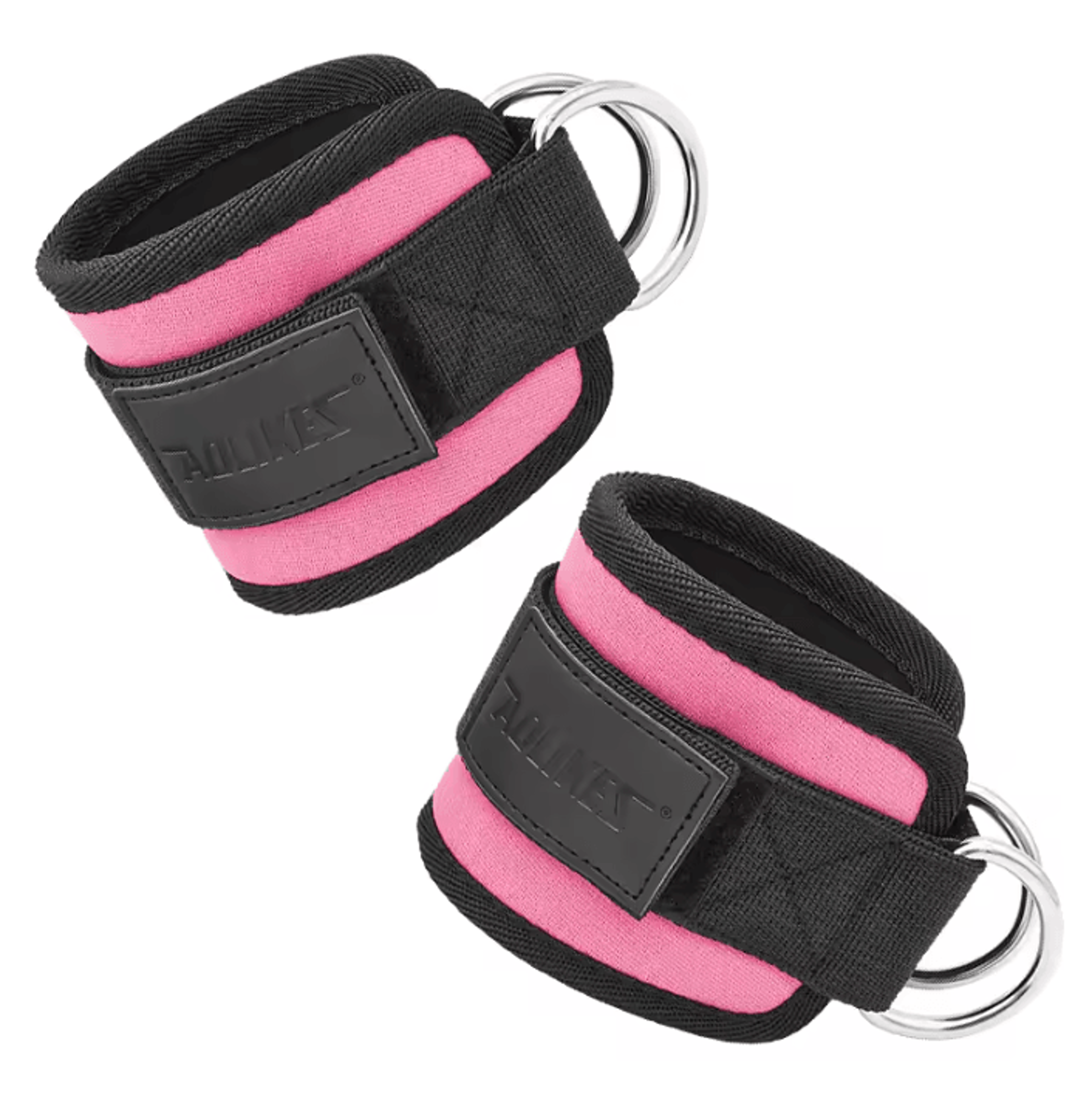 AOLIKES Cable Ankle Straps Double DRing Ankle Cuffs For Cable Machine For Glute Leg  Lower Body Str 8