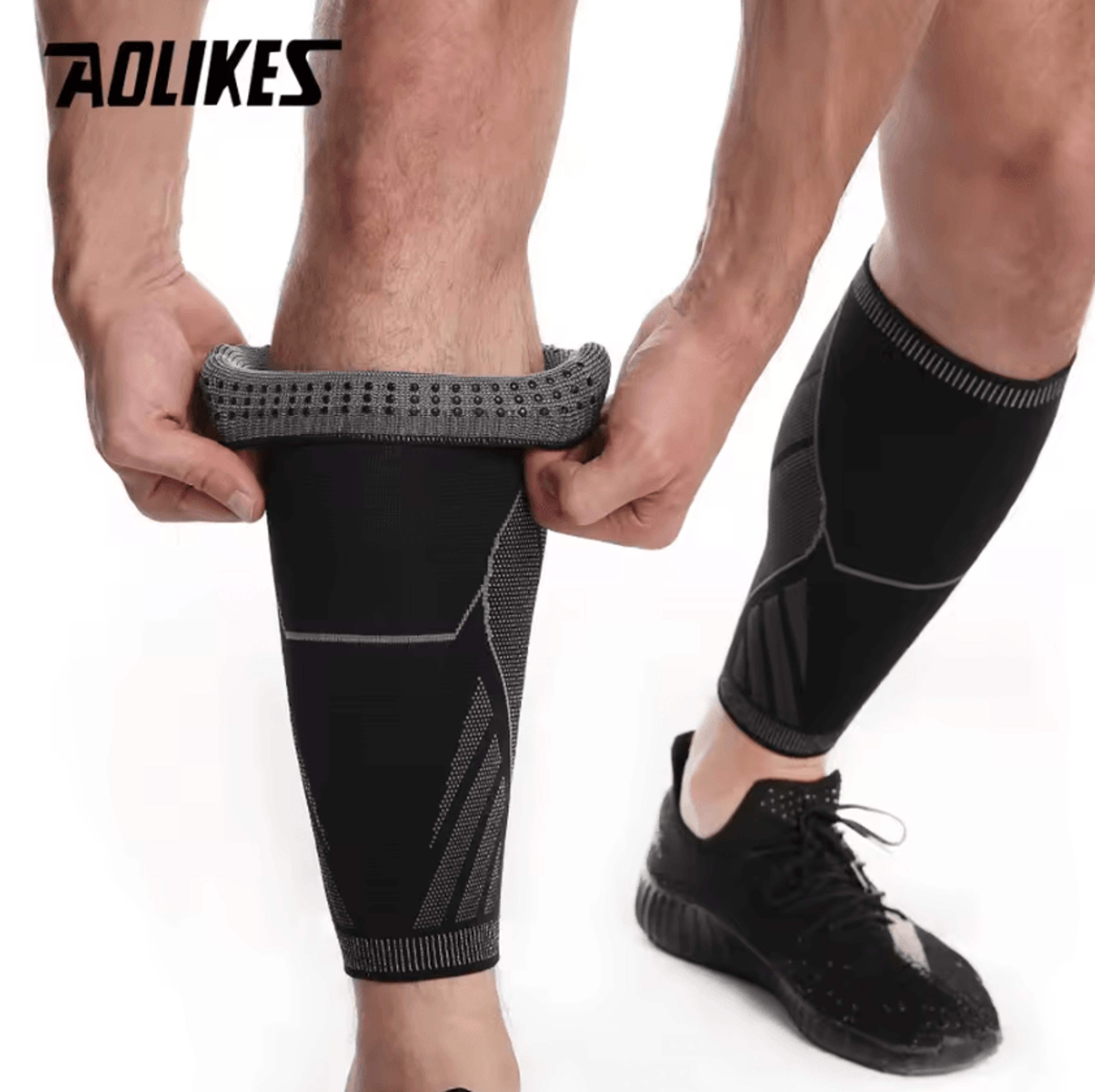 AOLIKES Calf Compression Sleeves For Men  Women Leg Compression Socks For Running Sports  Everyday  2