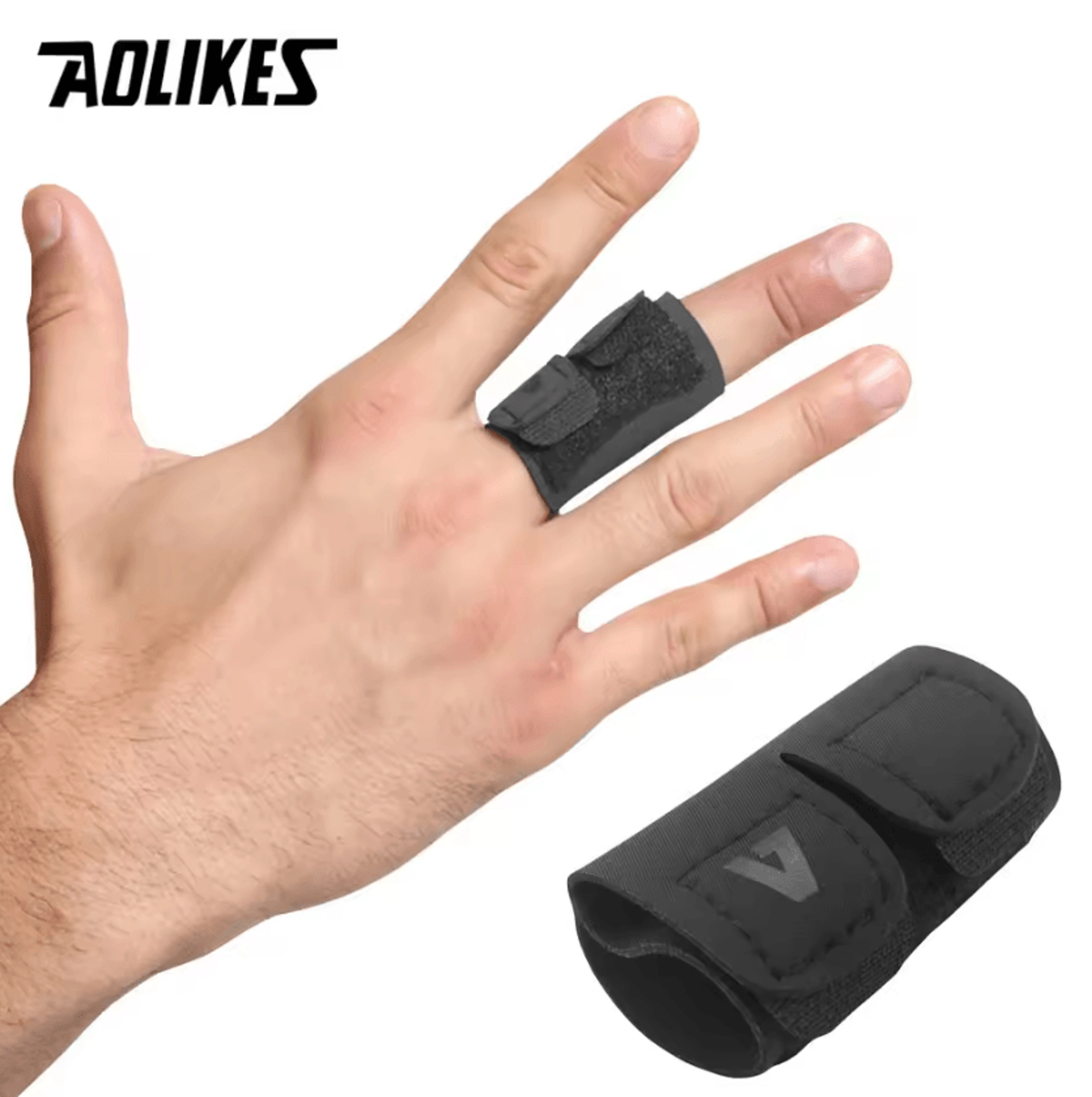 AOLIKES Finger Support Protector Adjustable Finger Guard For Volleyball Basketball  Sports 0