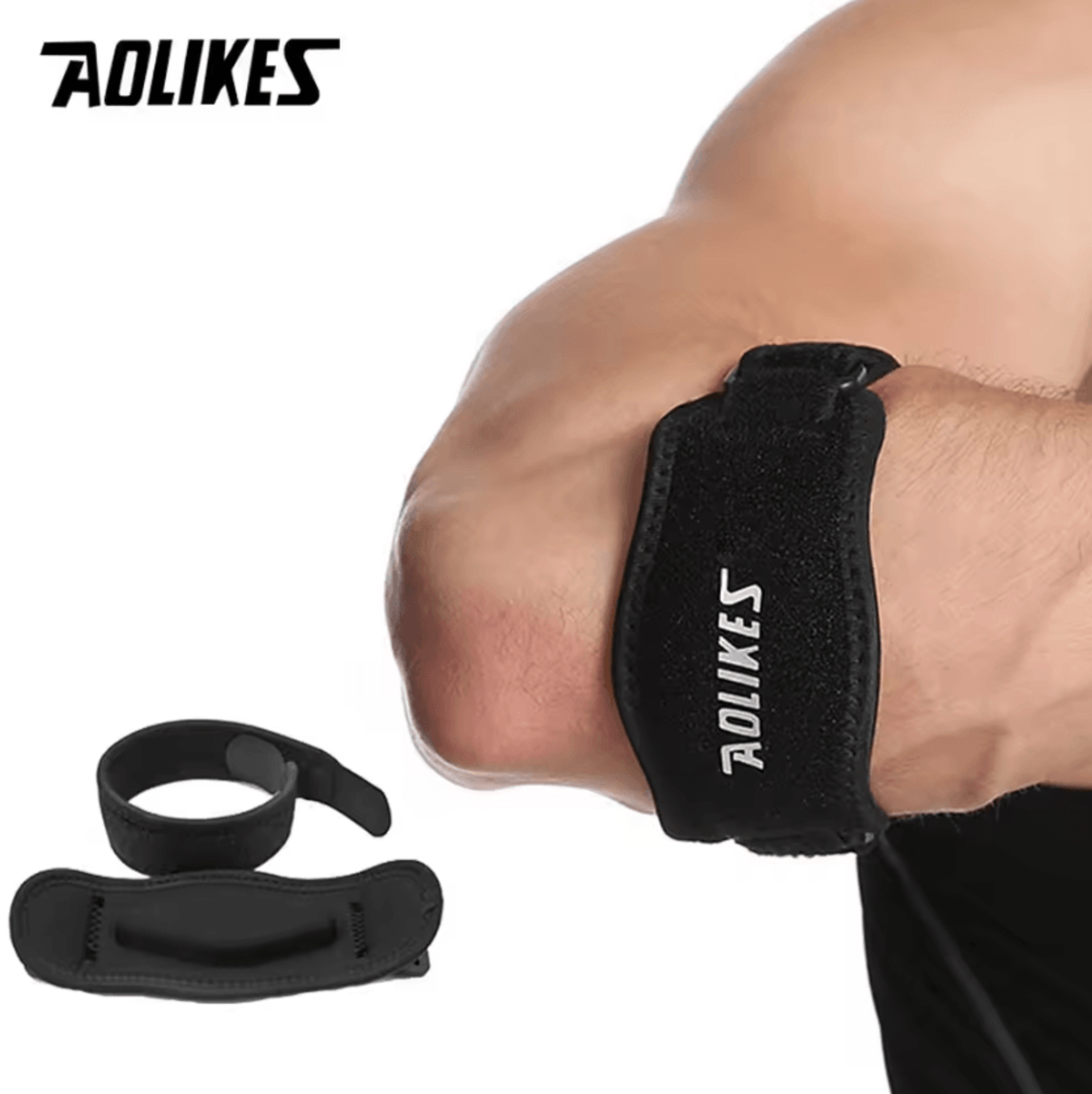 AOLIKES Elbow Support Strap Adjustable Tennis Elbow Brace With Compression Pad For Sports  Fitness 5