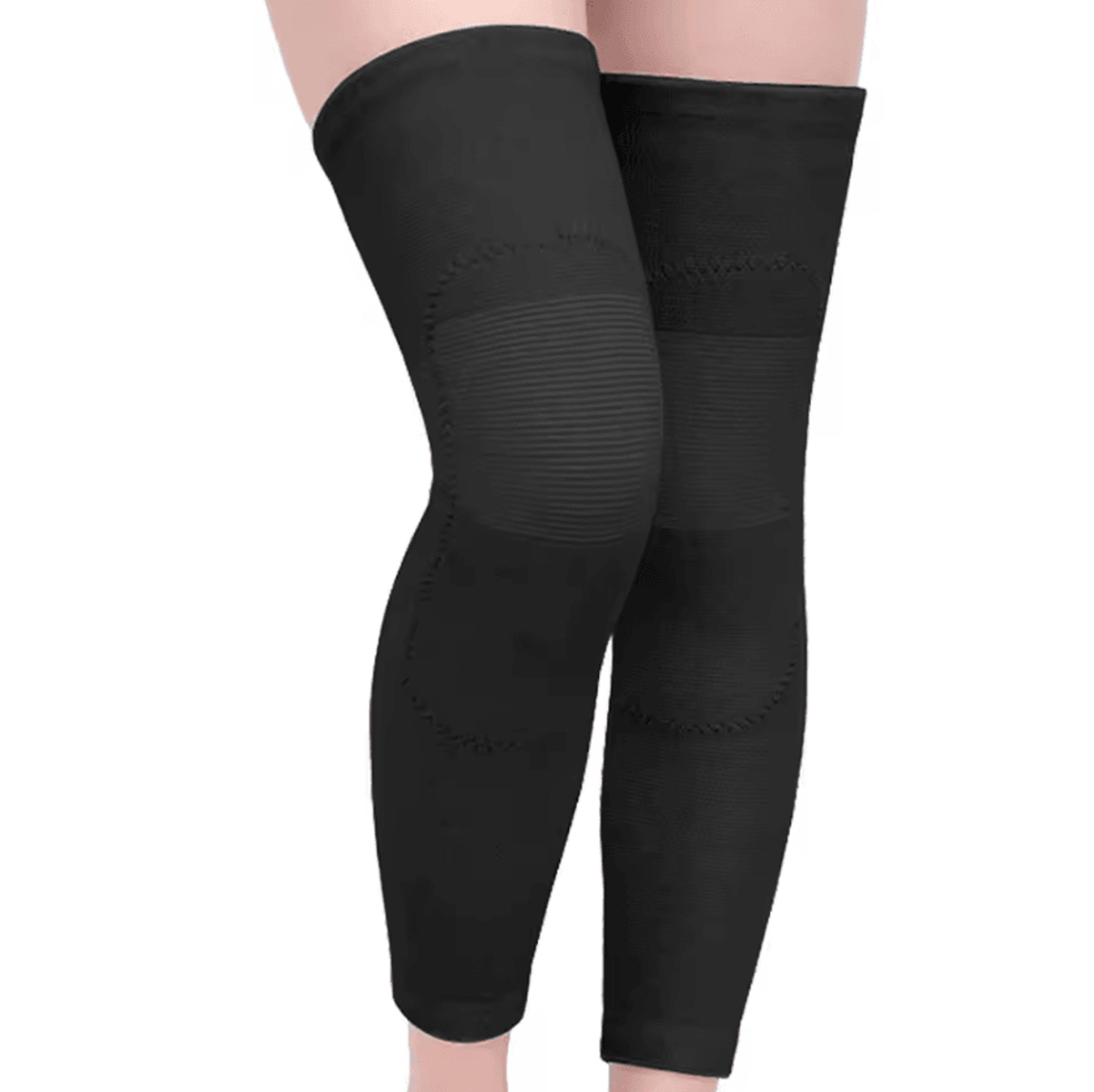 AOLIKES Long Knee Compression Sleeves Elastic Knee Support Sleeves For Sports Outdoor Activities  E 4